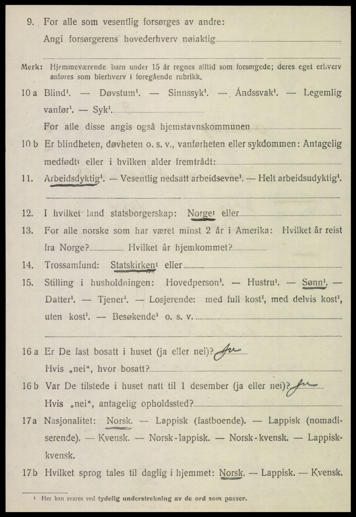 SAT, 1920 census for Otterøy, 1920, p. 2932