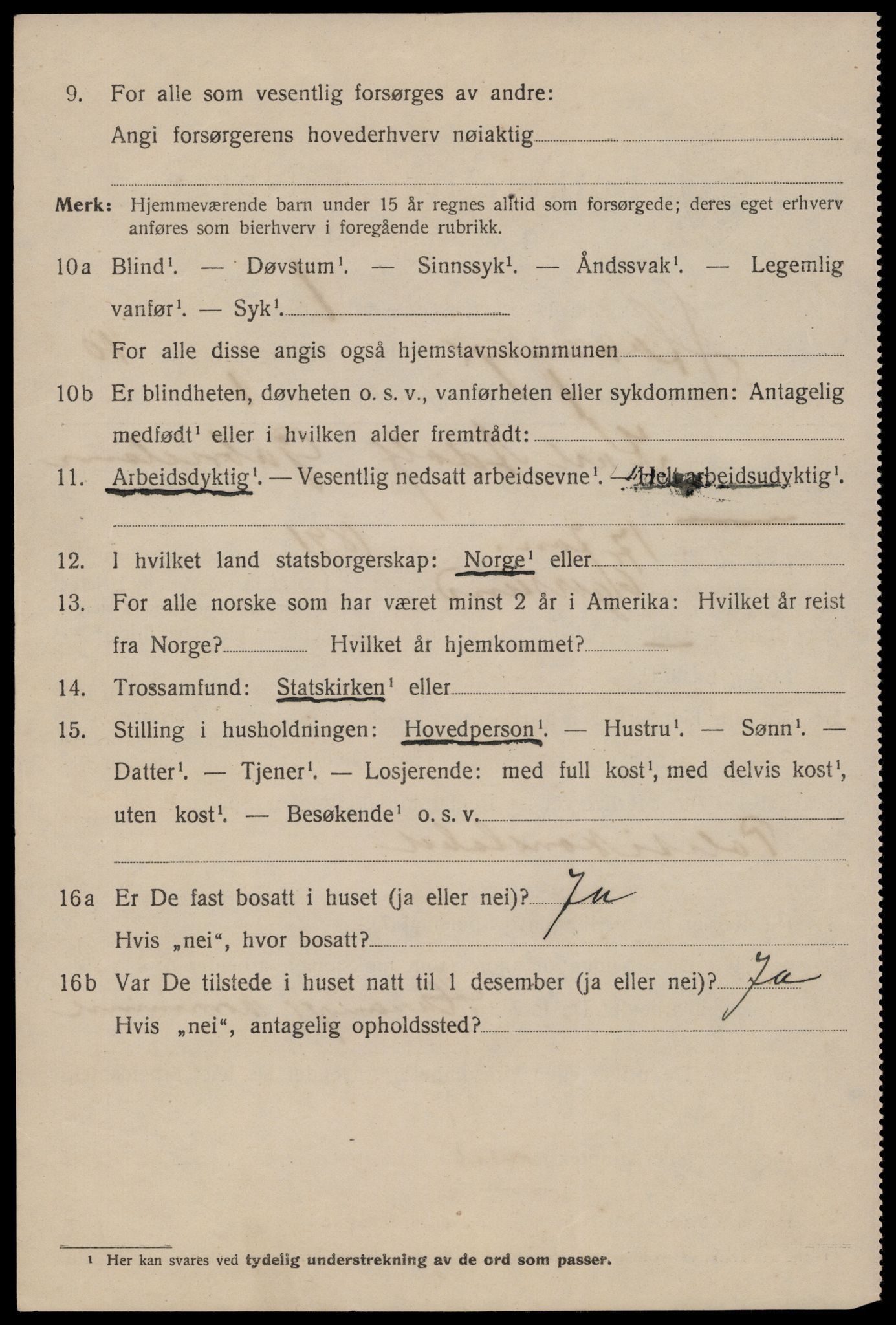 SAST, 1920 census for Stavanger, 1920, p. 51539