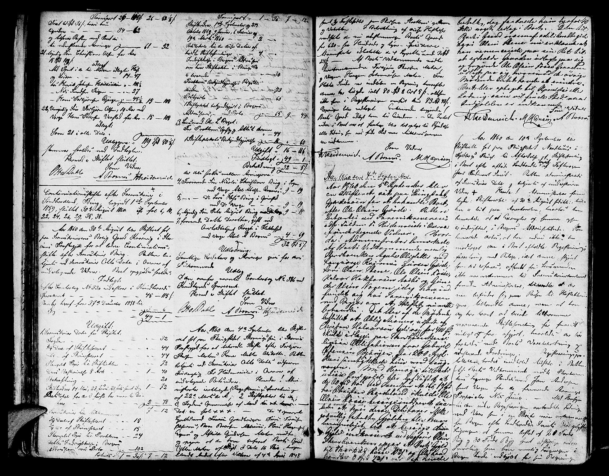 Sunnhordland sorenskrivar, AV/SAB-A-2401/1/H/Ha/Hae/L0005: Skifteprotokollar. Skånevik, Etne, Fjelberg og Kvinnherad. Register i protokoll, 1859-1872, p. 39b-40a