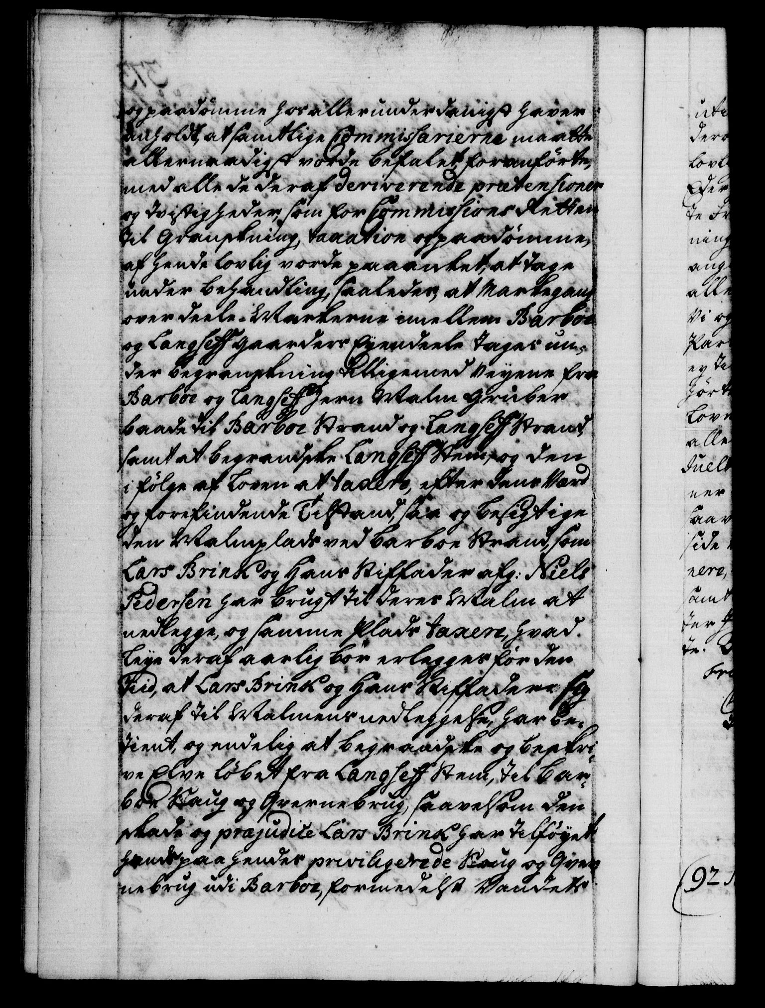 Danske Kanselli 1572-1799, AV/RA-EA-3023/F/Fc/Fca/Fcab/L0026: Norske tegnelser, 1734-1735, p. 373b