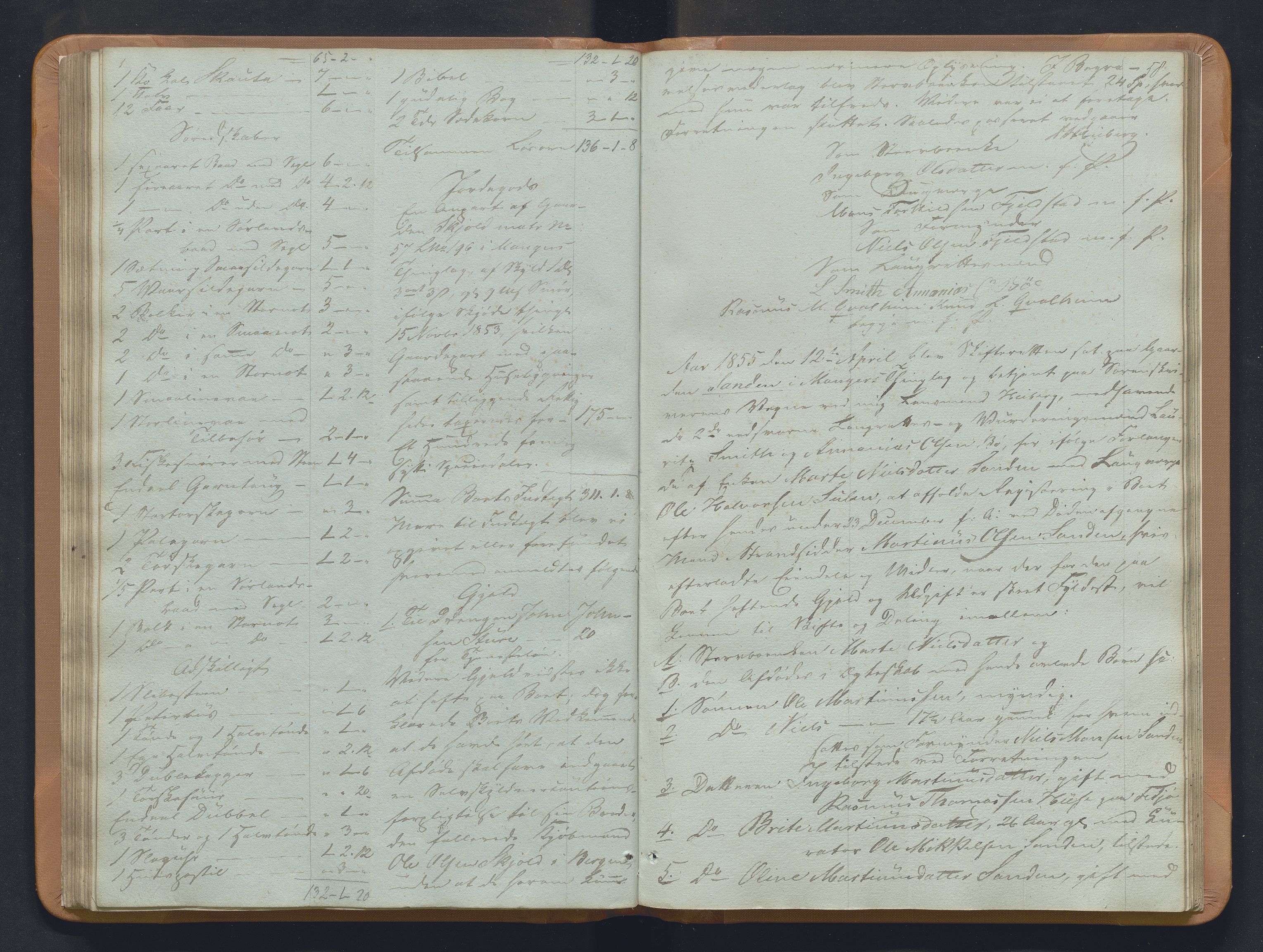 Nordhordland sorenskrivar, SAB/A-2901/1/H/Hb/L0018: Registreringsprotokollar, 1853-1856, p. 58