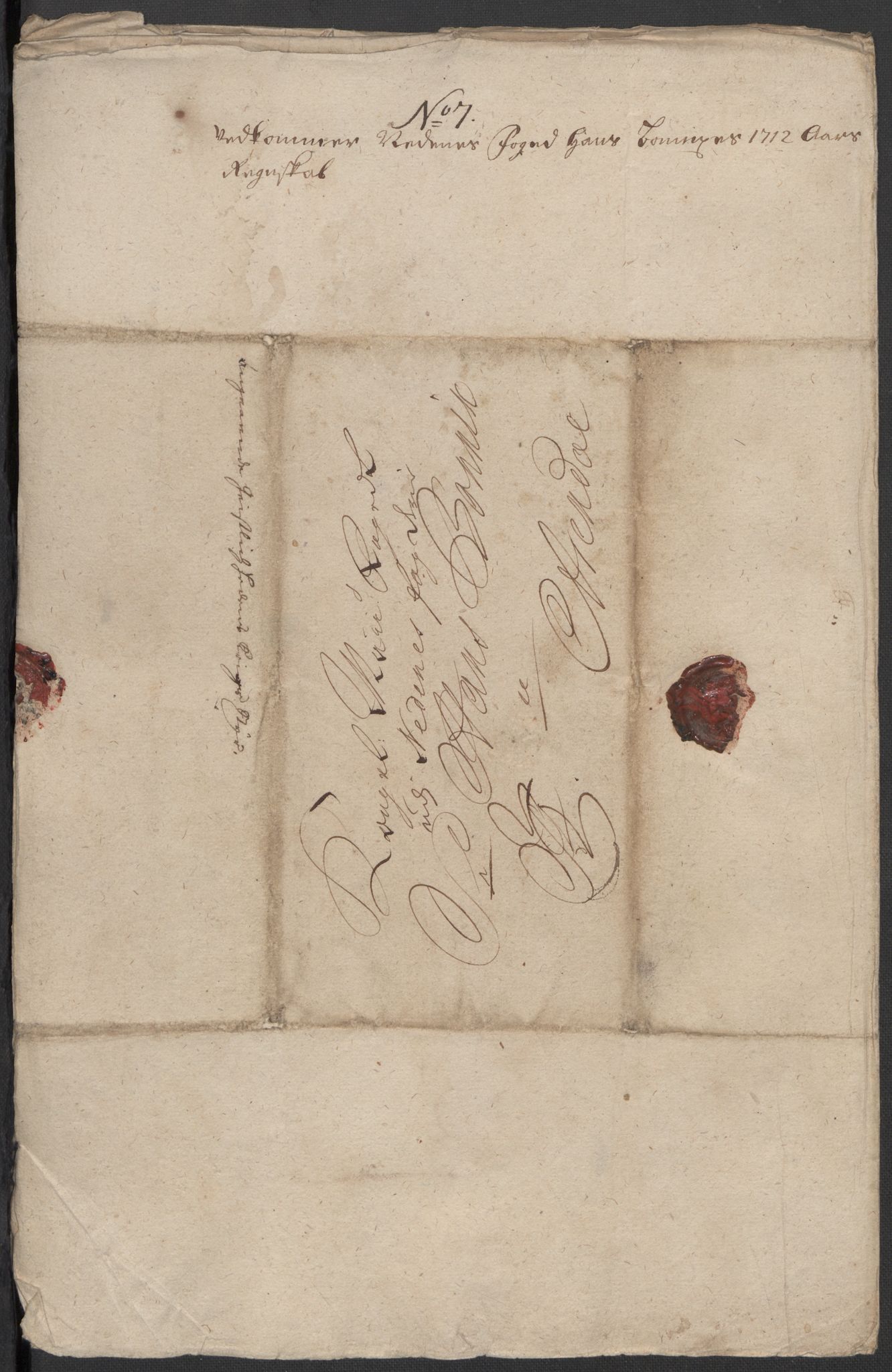 Rentekammeret inntil 1814, Reviderte regnskaper, Fogderegnskap, AV/RA-EA-4092/R39/L2320: Fogderegnskap Nedenes, 1712, p. 276