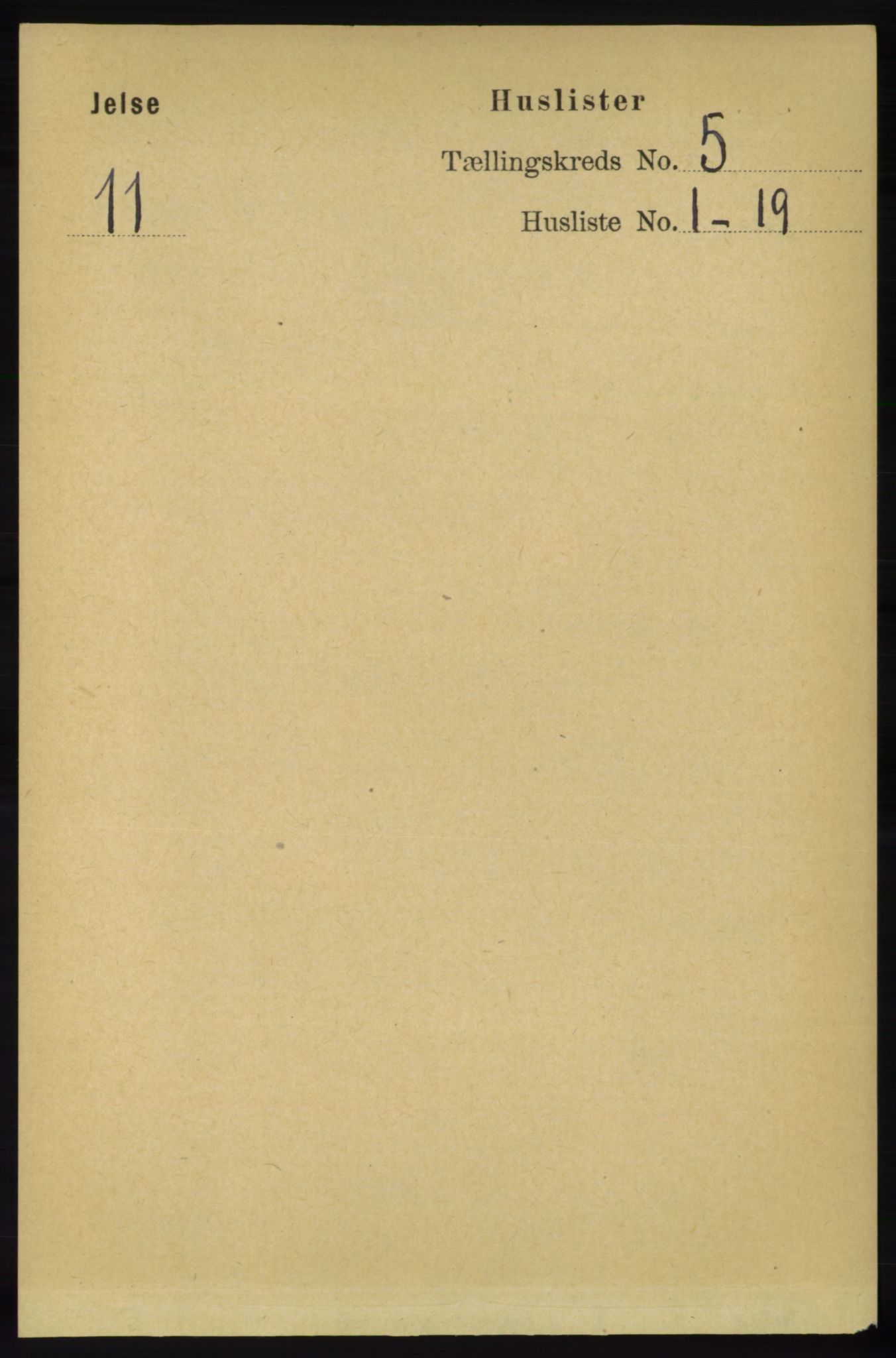 RA, 1891 census for 1138 Jelsa, 1891, p. 1041