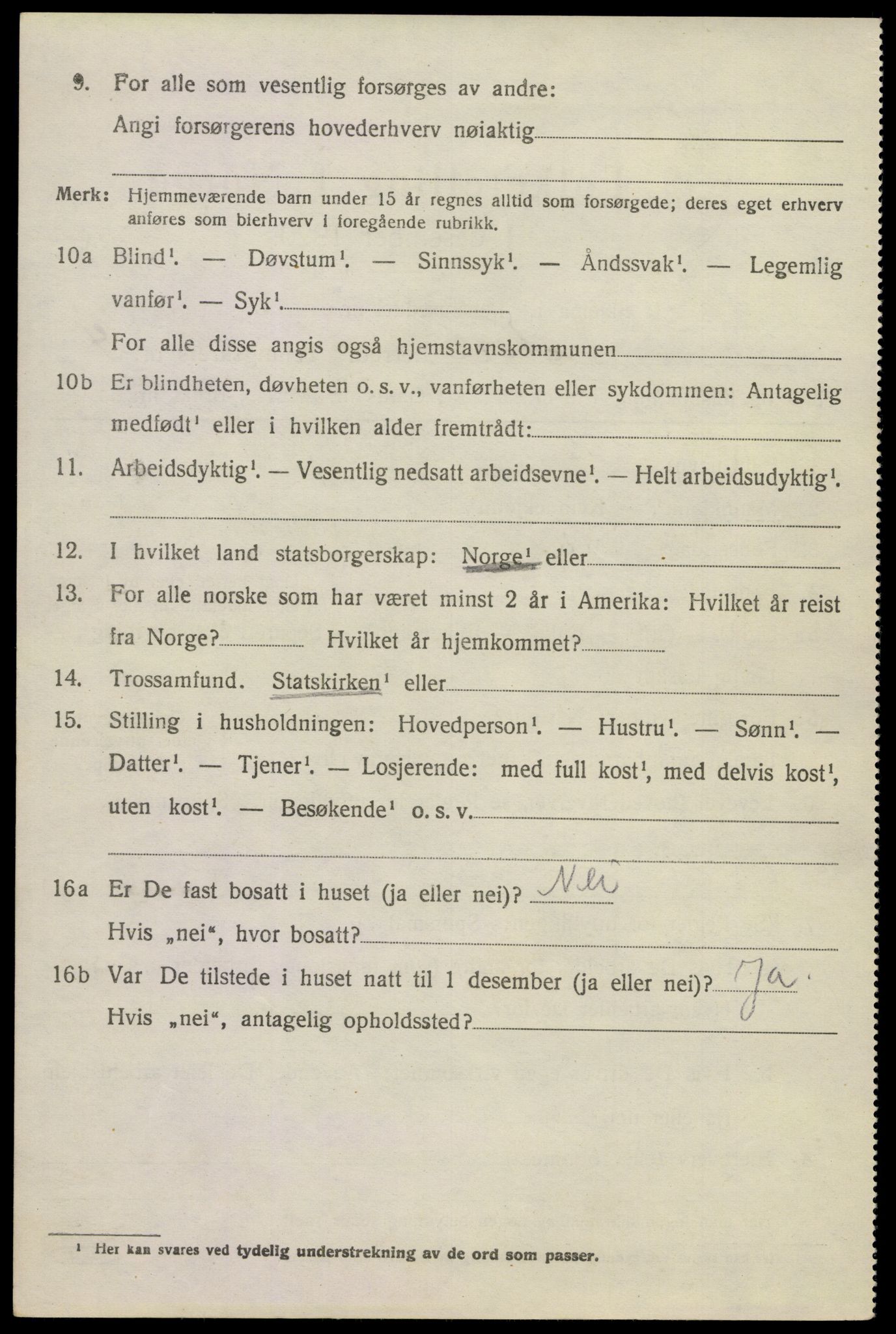 SAKO, 1920 census for Nore, 1920, p. 2209