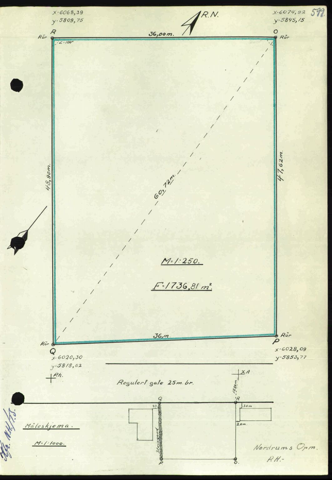 Nordmøre sorenskriveri, AV/SAT-A-4132/1/2/2Ca: Mortgage book no. A105, 1947-1947, Diary no: : 1728/1947