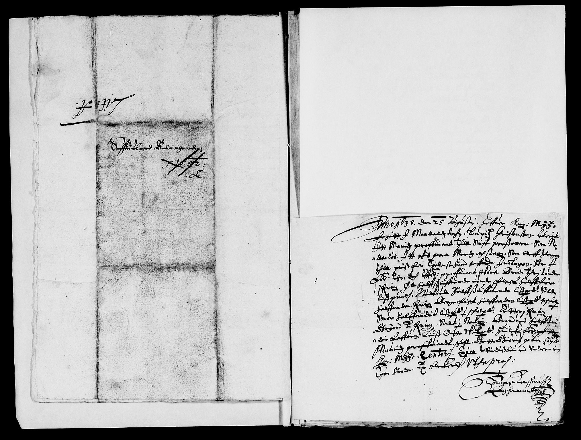 Rentekammeret inntil 1814, Reviderte regnskaper, Lensregnskaper, AV/RA-EA-5023/R/Rb/Rbq/L0027: Nedenes len. Mandals len. Råbyggelag., 1637-1639