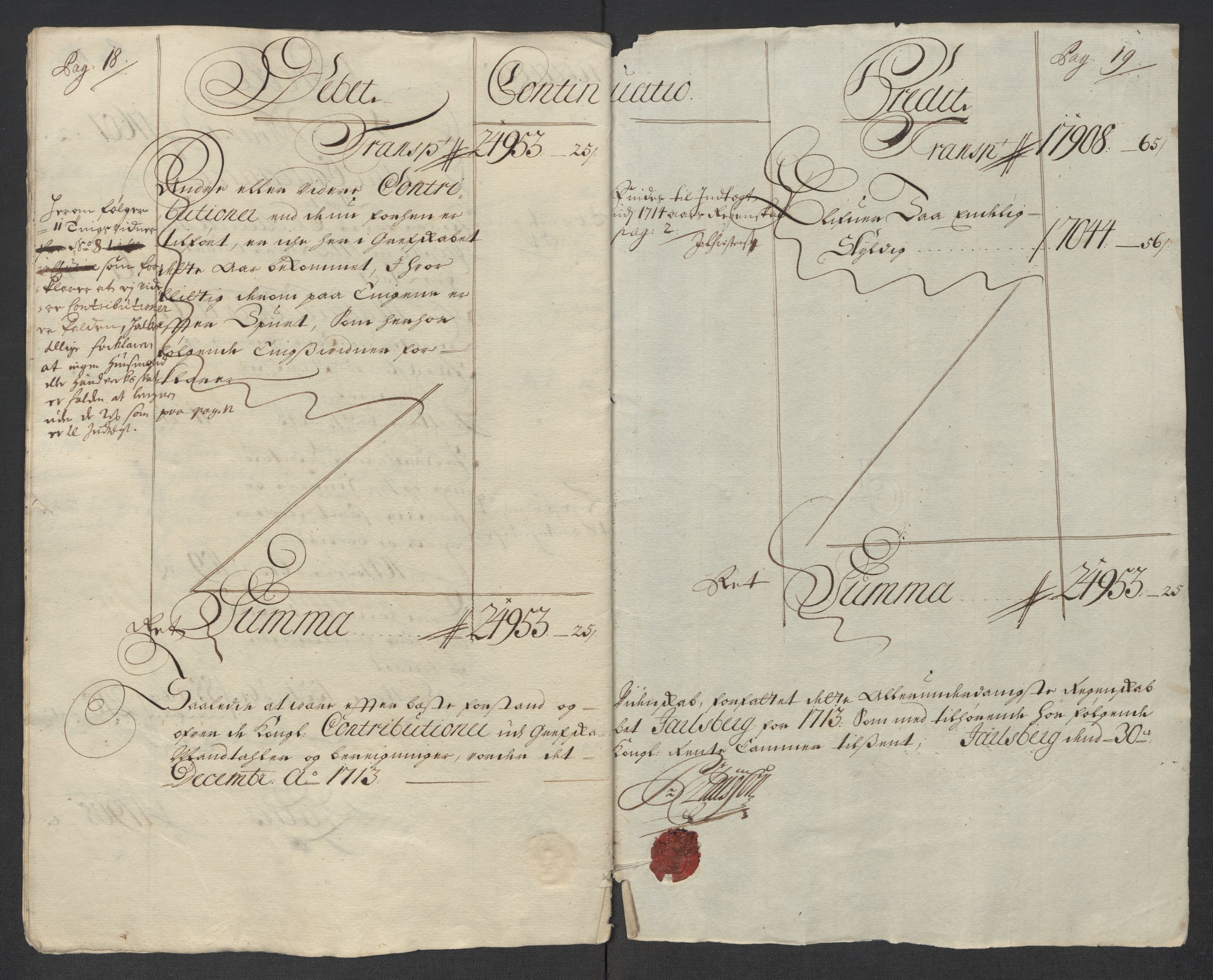 Rentekammeret inntil 1814, Reviderte regnskaper, Fogderegnskap, AV/RA-EA-4092/R32/L1878: Fogderegnskap Jarlsberg grevskap, 1713, p. 12