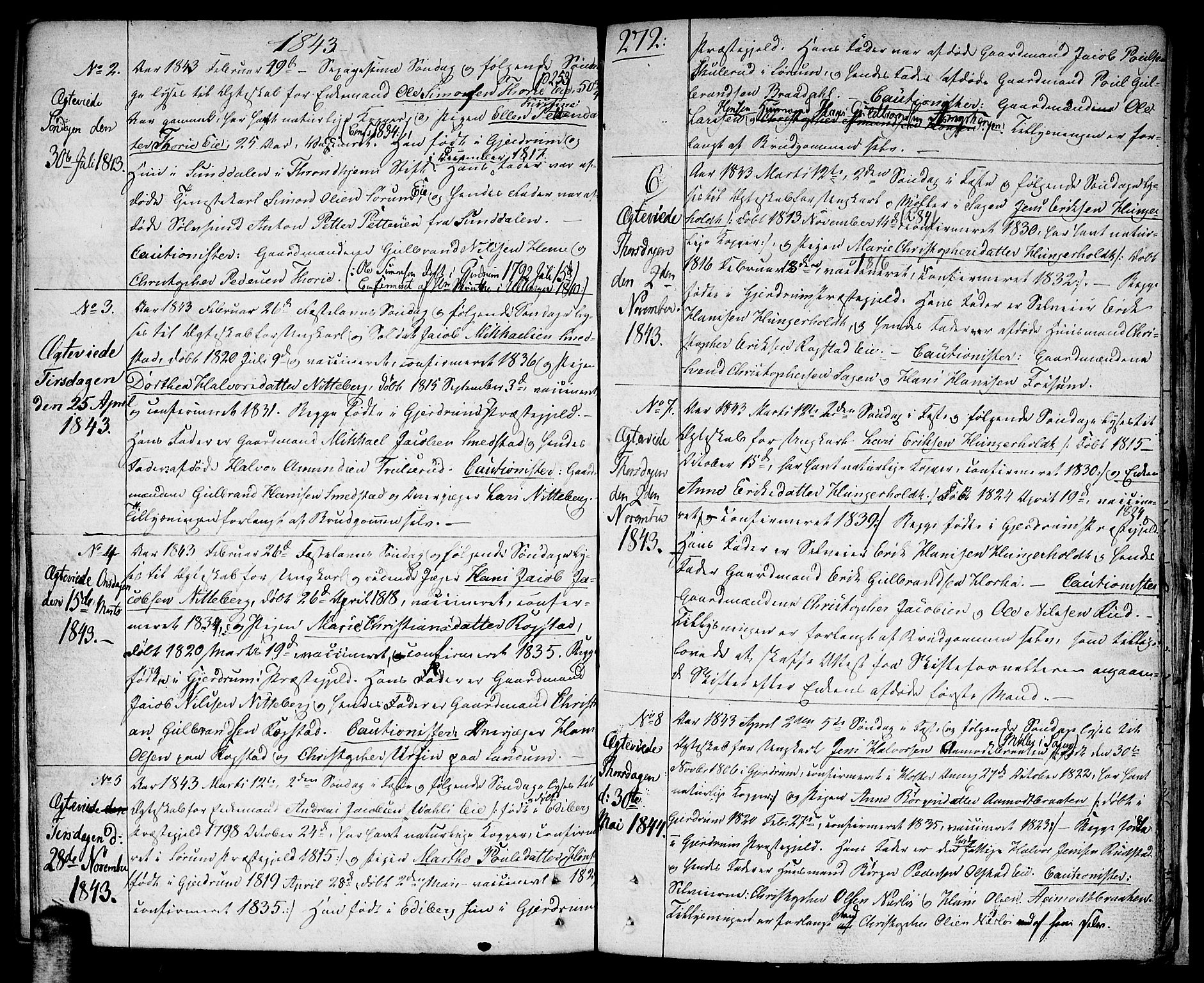 Gjerdrum prestekontor Kirkebøker, SAO/A-10412b/F/Fa/L0003: Parish register (official) no. I 3, 1798-1815, p. 272