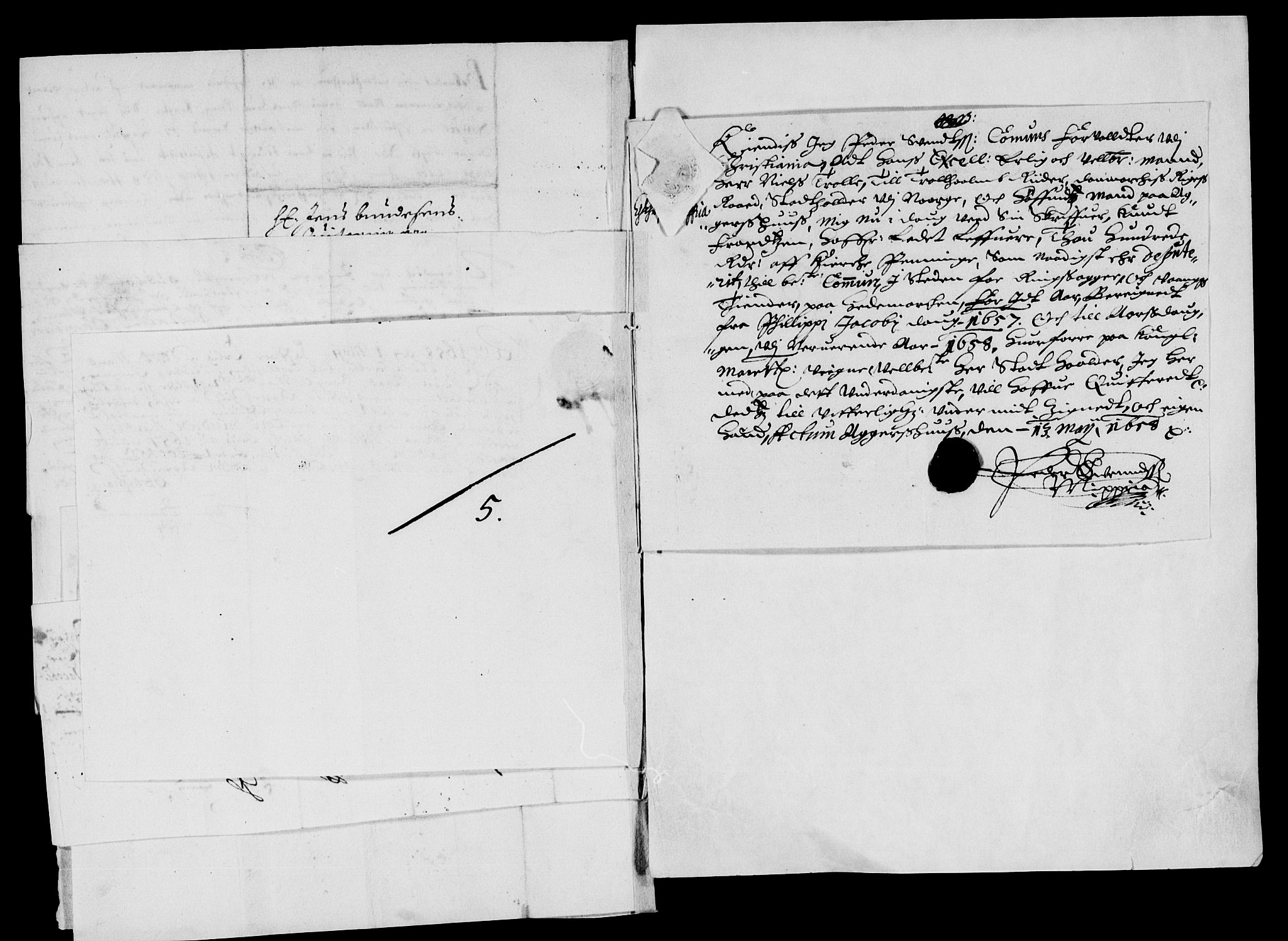Rentekammeret inntil 1814, Reviderte regnskaper, Lensregnskaper, AV/RA-EA-5023/R/Rb/Rba/L0246: Akershus len, 1657-1659