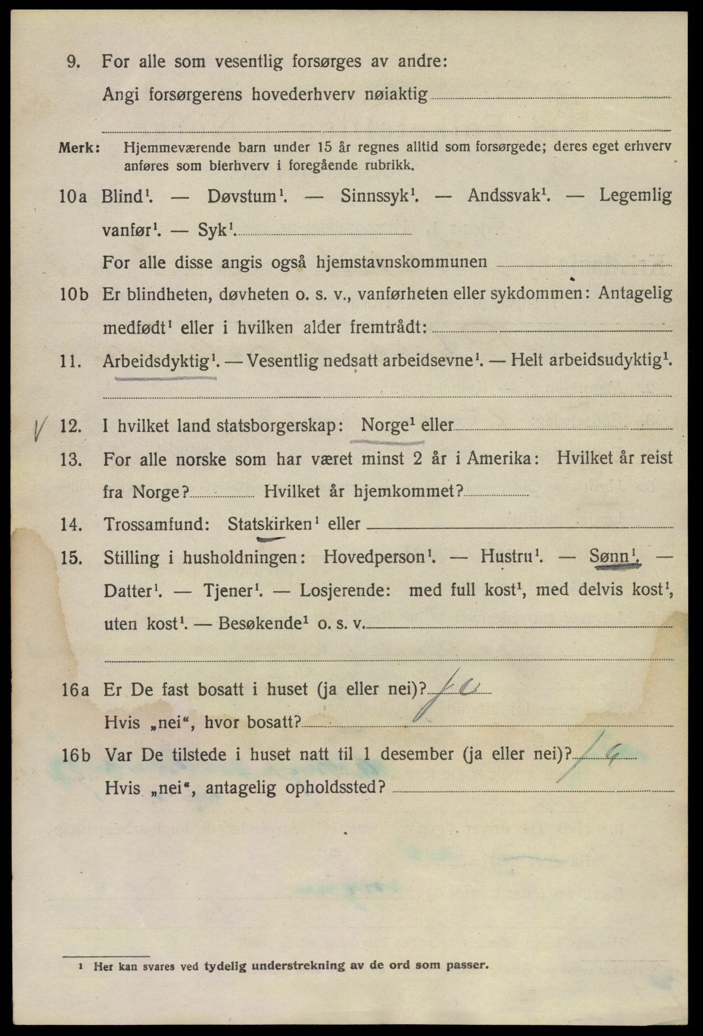 SAO, 1920 census for Kristiania, 1920, p. 345332