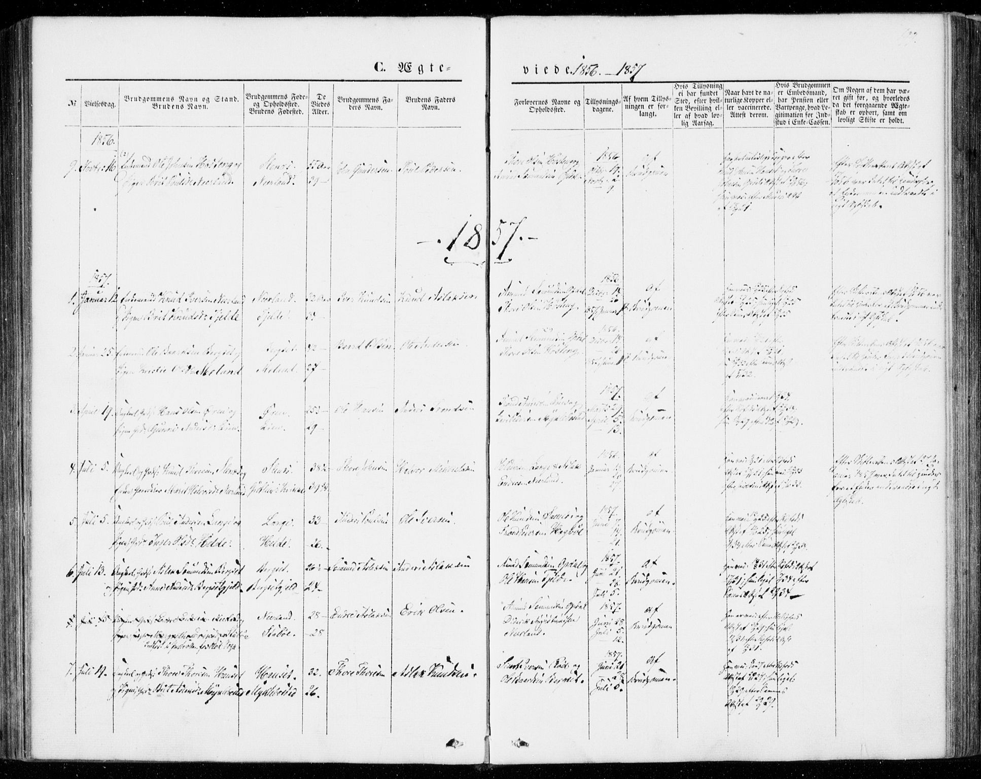 Ministerialprotokoller, klokkerbøker og fødselsregistre - Møre og Romsdal, SAT/A-1454/554/L0643: Parish register (official) no. 554A01, 1846-1879, p. 199