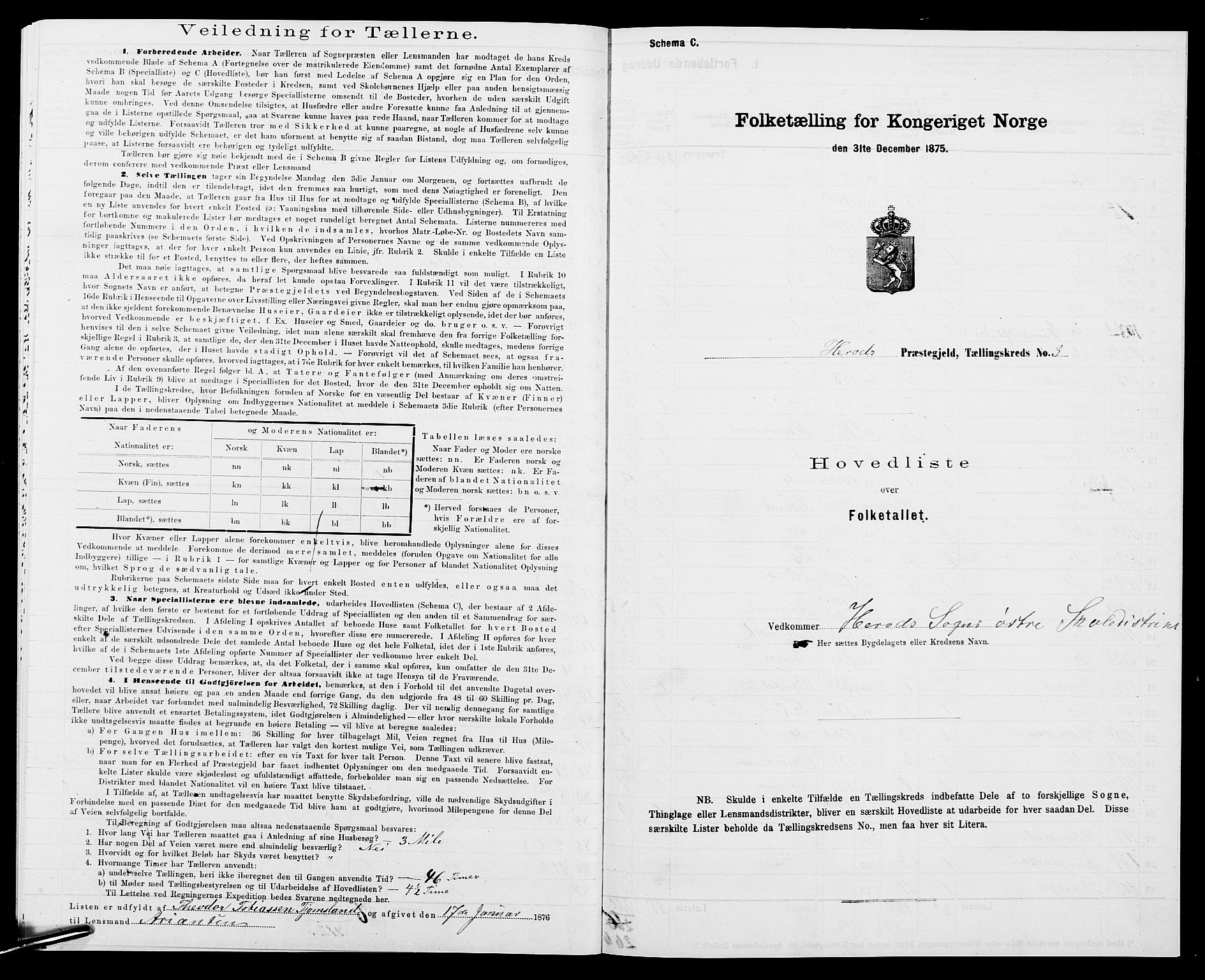 SAK, 1875 census for 1039P Herad, 1875, p. 25