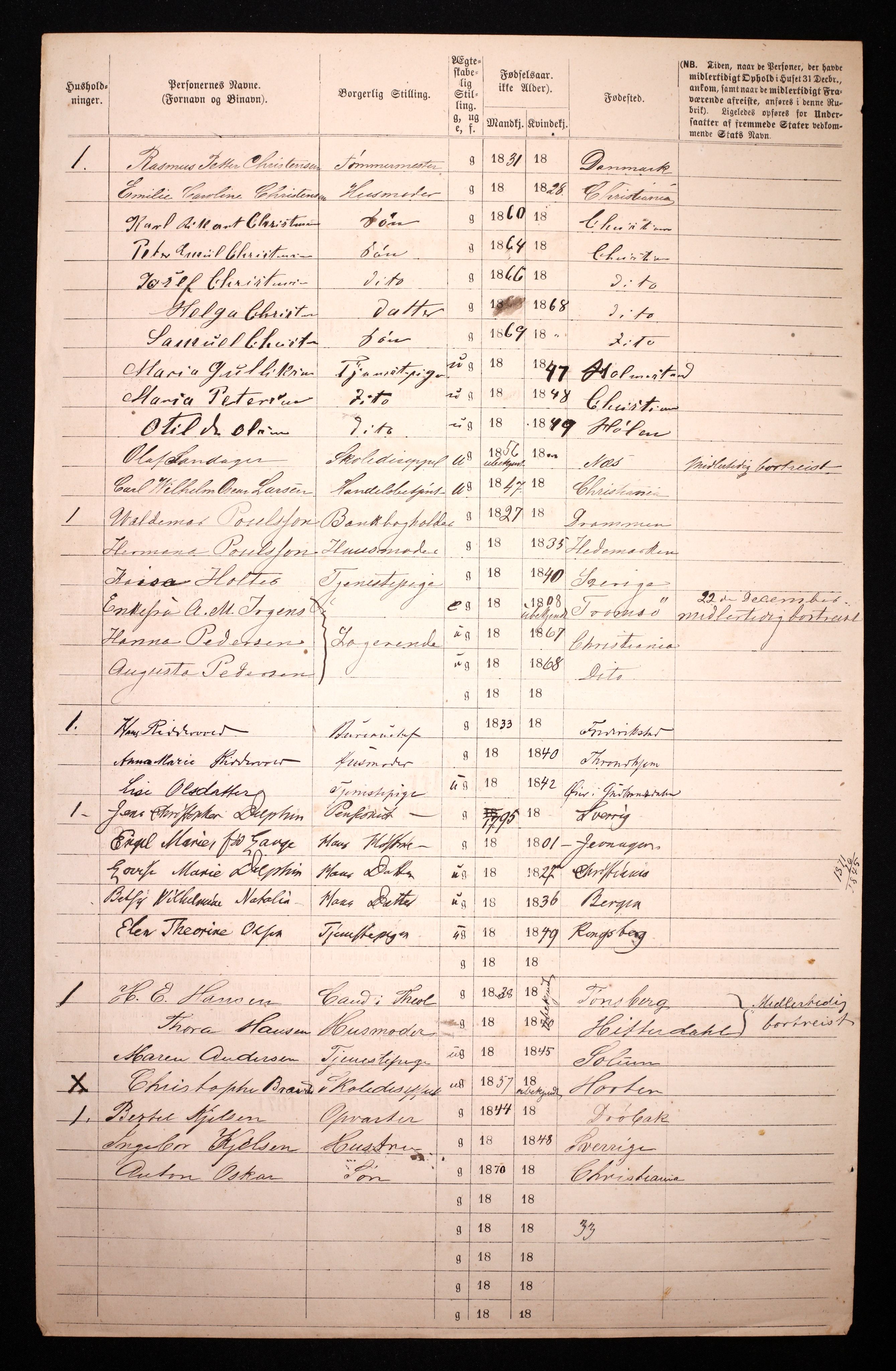 RA, 1870 census for 0301 Kristiania, 1870, p. 4515