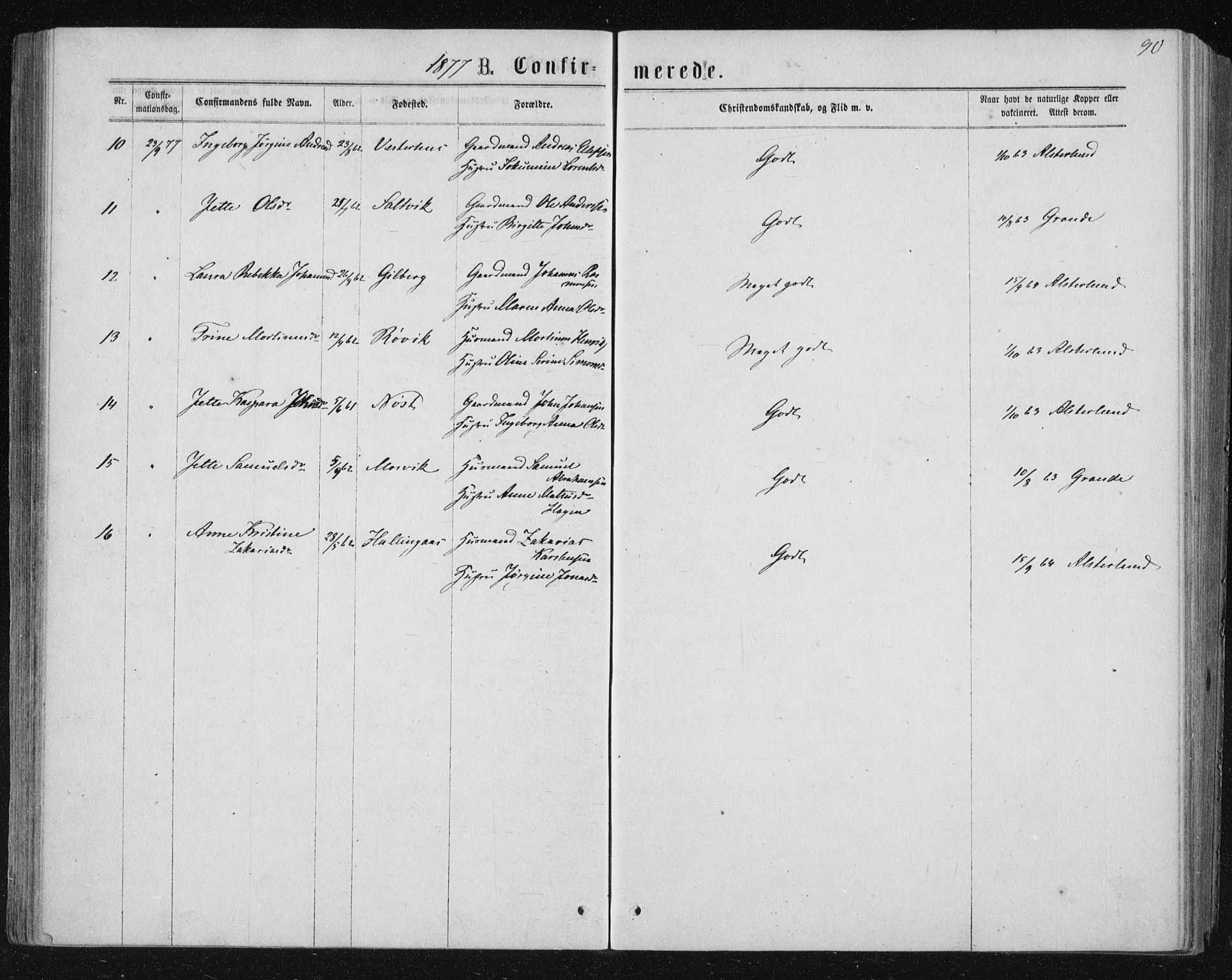 Ministerialprotokoller, klokkerbøker og fødselsregistre - Nord-Trøndelag, SAT/A-1458/722/L0219: Parish register (official) no. 722A06, 1868-1880, p. 90