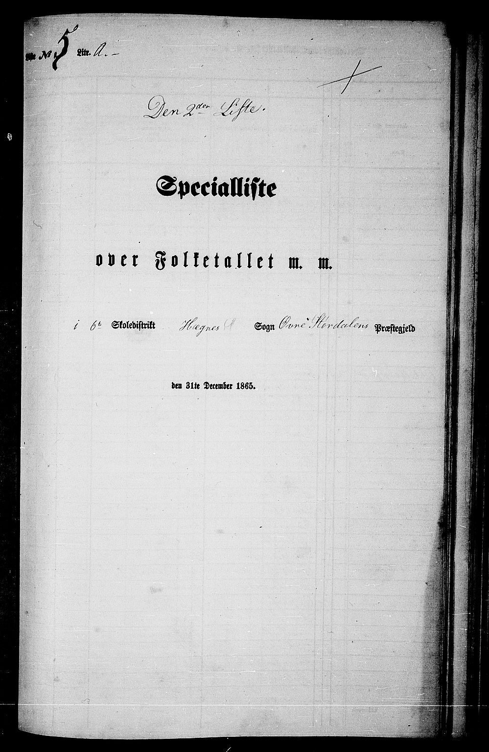 RA, 1865 census for Øvre Stjørdal, 1865, p. 88
