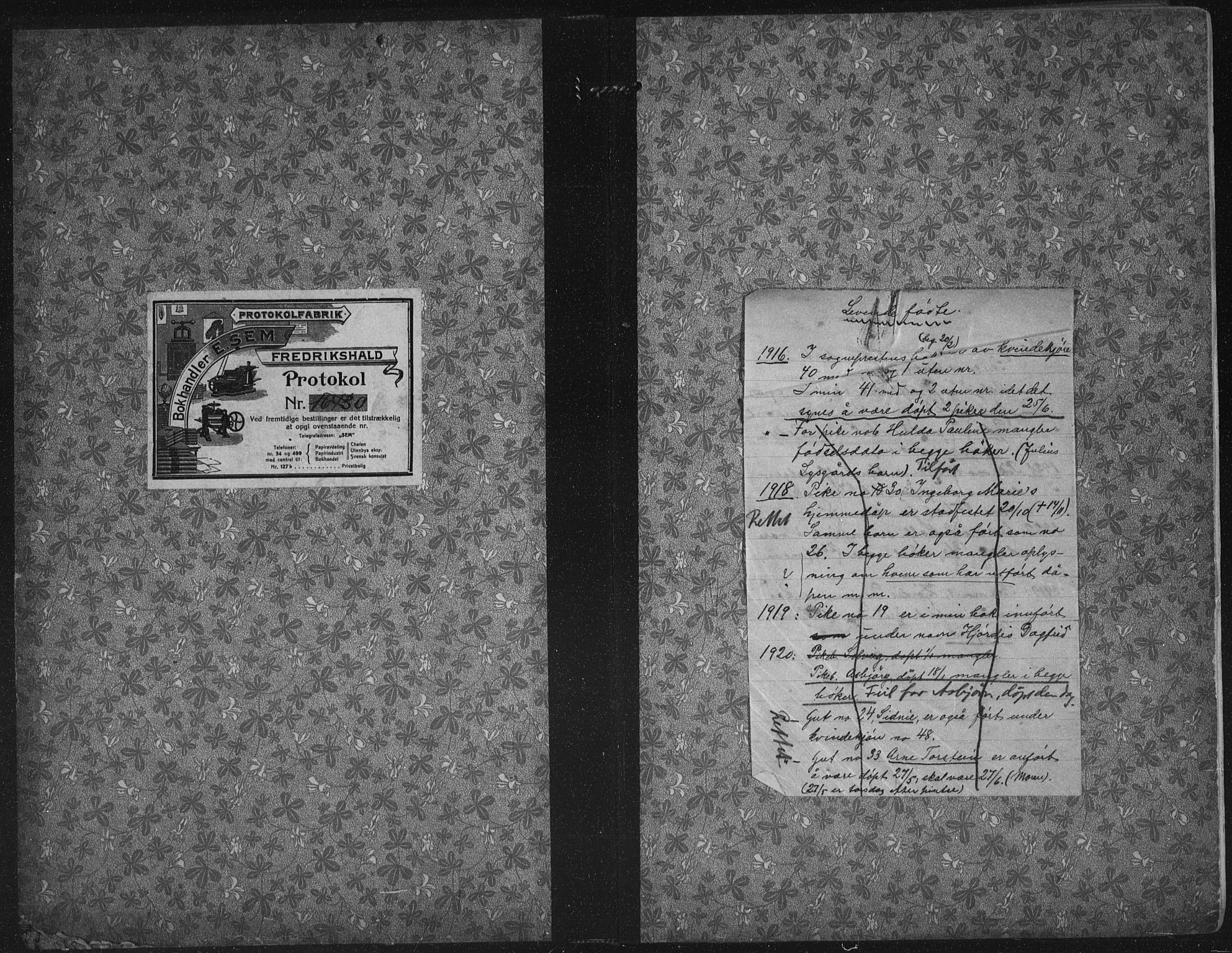 Ministerialprotokoller, klokkerbøker og fødselsregistre - Nord-Trøndelag, SAT/A-1458/709/L0083: Parish register (official) no. 709A23, 1916-1928