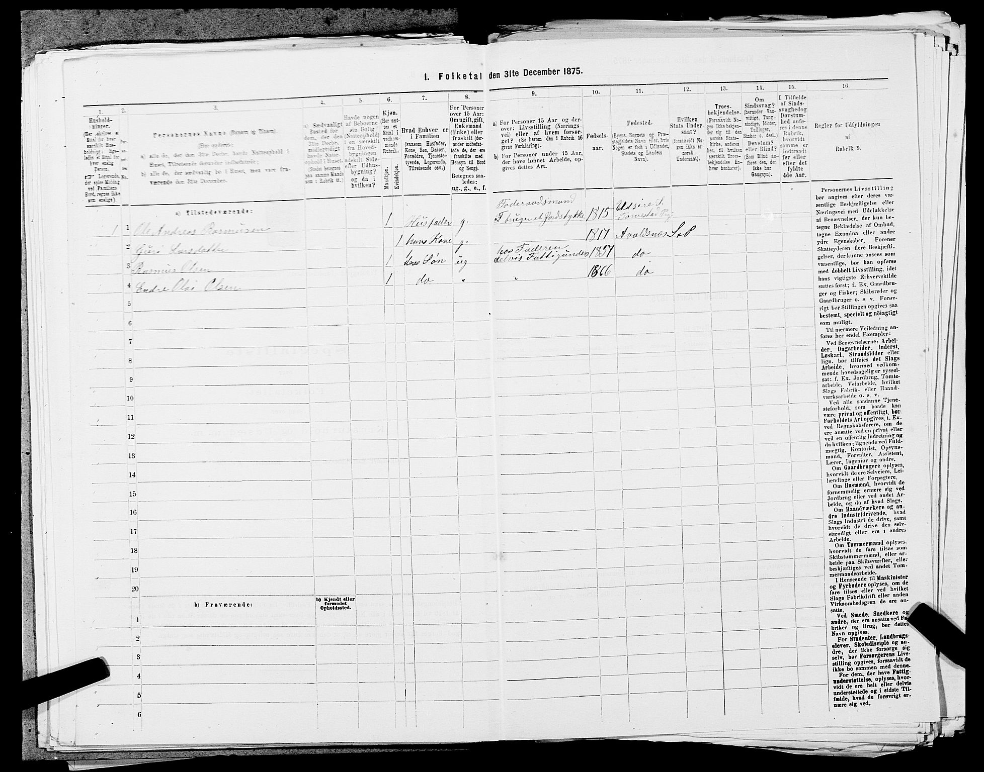 SAST, 1875 census for 1147L Avaldsnes/Avaldsnes og Kopervik, 1875, p. 1584