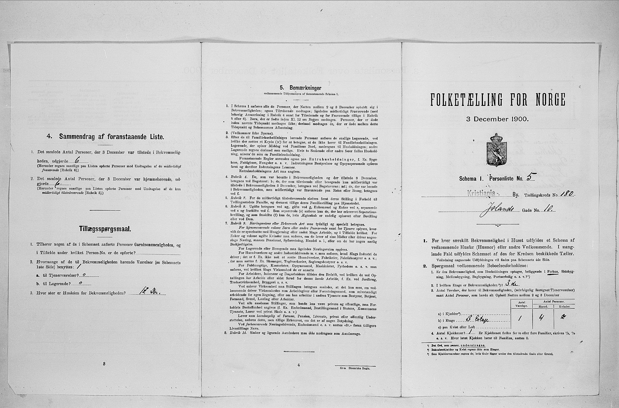 SAO, 1900 census for Kristiania, 1900, p. 42218