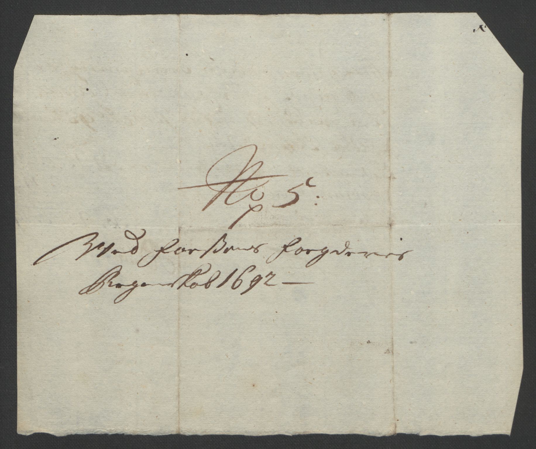 Rentekammeret inntil 1814, Reviderte regnskaper, Fogderegnskap, AV/RA-EA-4092/R57/L3849: Fogderegnskap Fosen, 1692-1693, p. 263