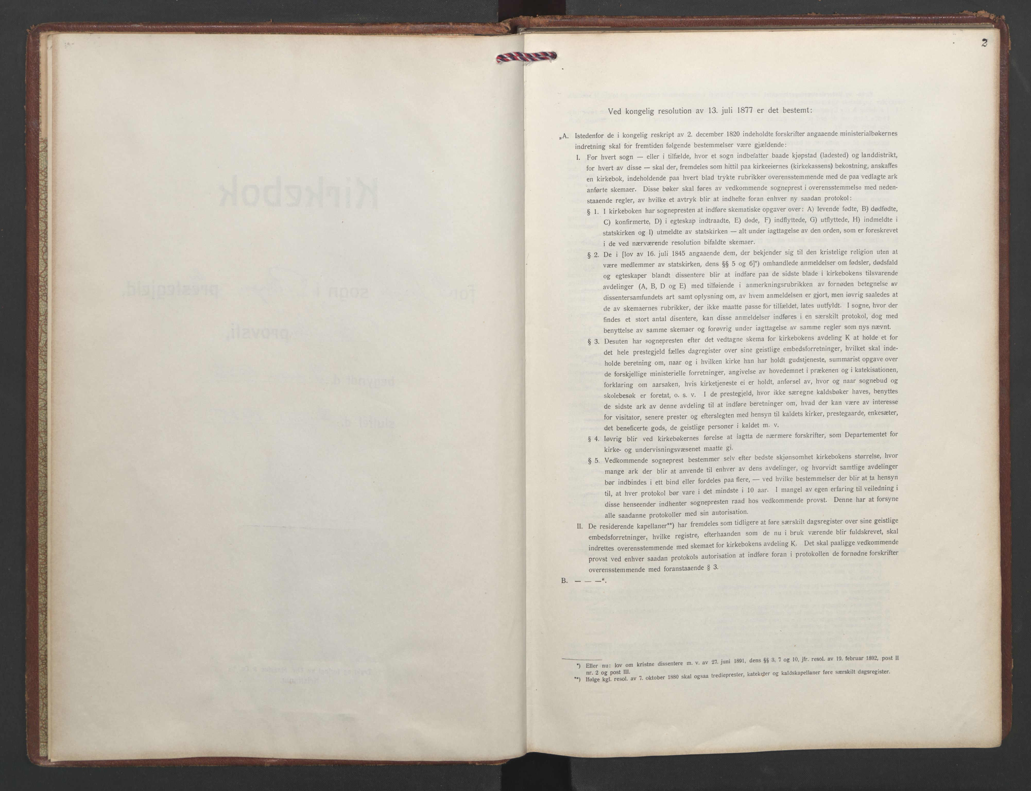 St. Jacob sokneprestembete, SAB/A-78001/H/Haa/L0013: Diary records no. E 2, 1926-1935, p. 1b-2a