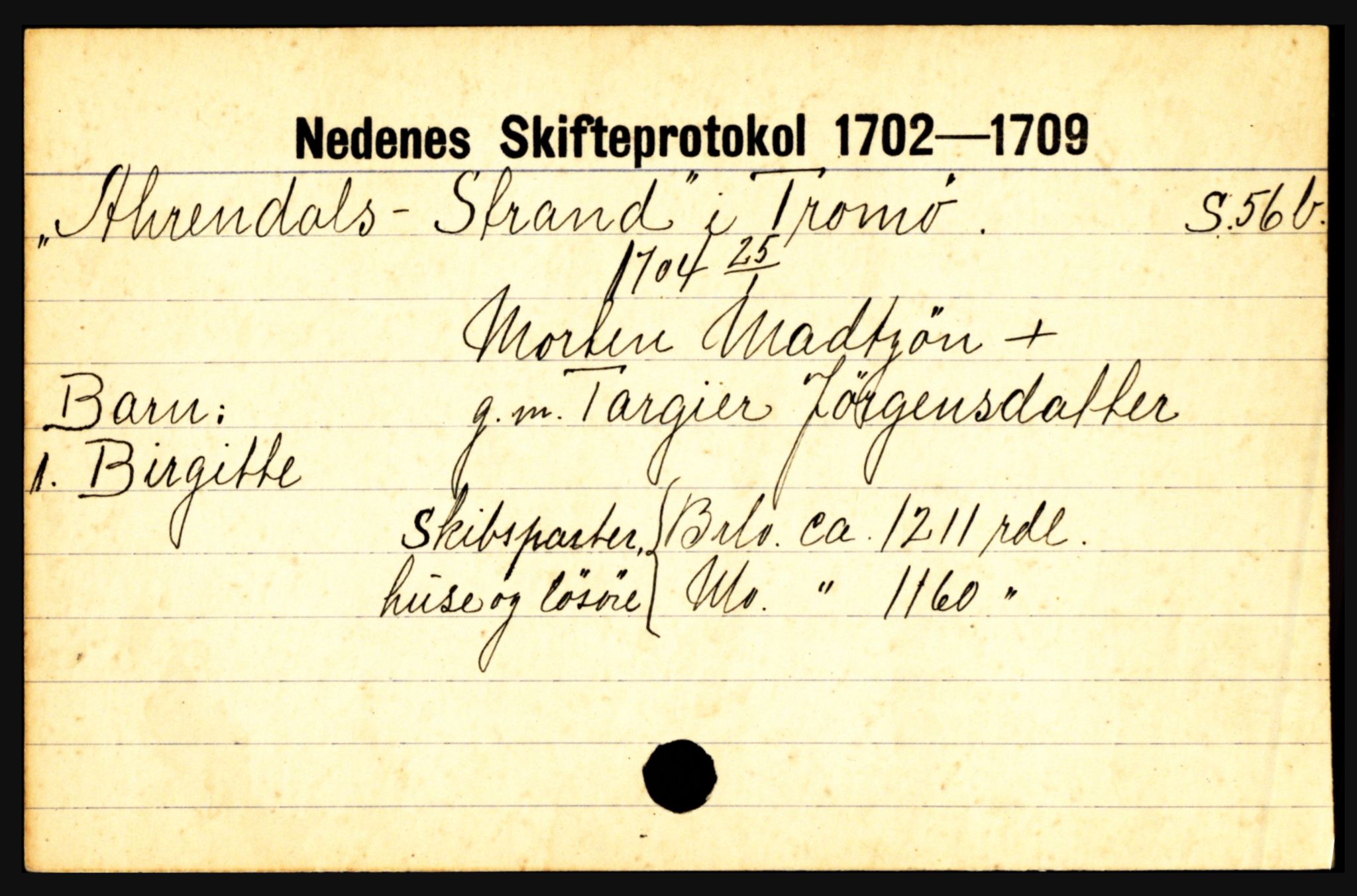 Nedenes sorenskriveri før 1824, AV/SAK-1221-0007/H, p. 419