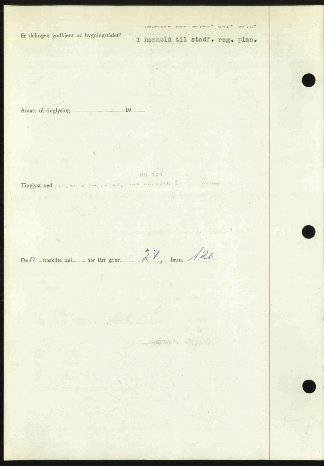 Romsdal sorenskriveri, AV/SAT-A-4149/1/2/2C: Mortgage book no. A28, 1948-1949, Diary no: : 234/1949