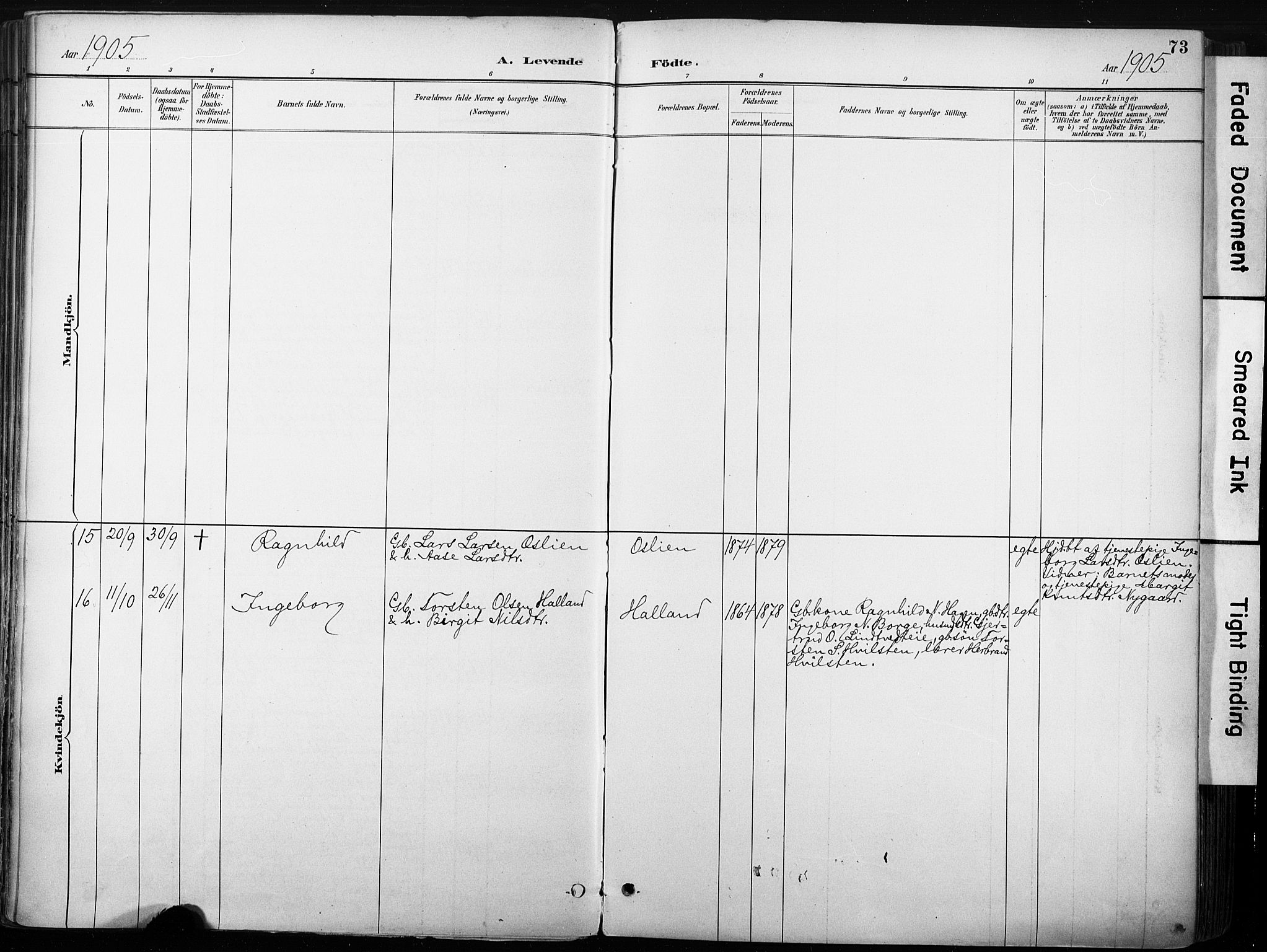 Nore kirkebøker, AV/SAKO-A-238/F/Fb/L0002: Parish register (official) no. II 2, 1886-1906, p. 73