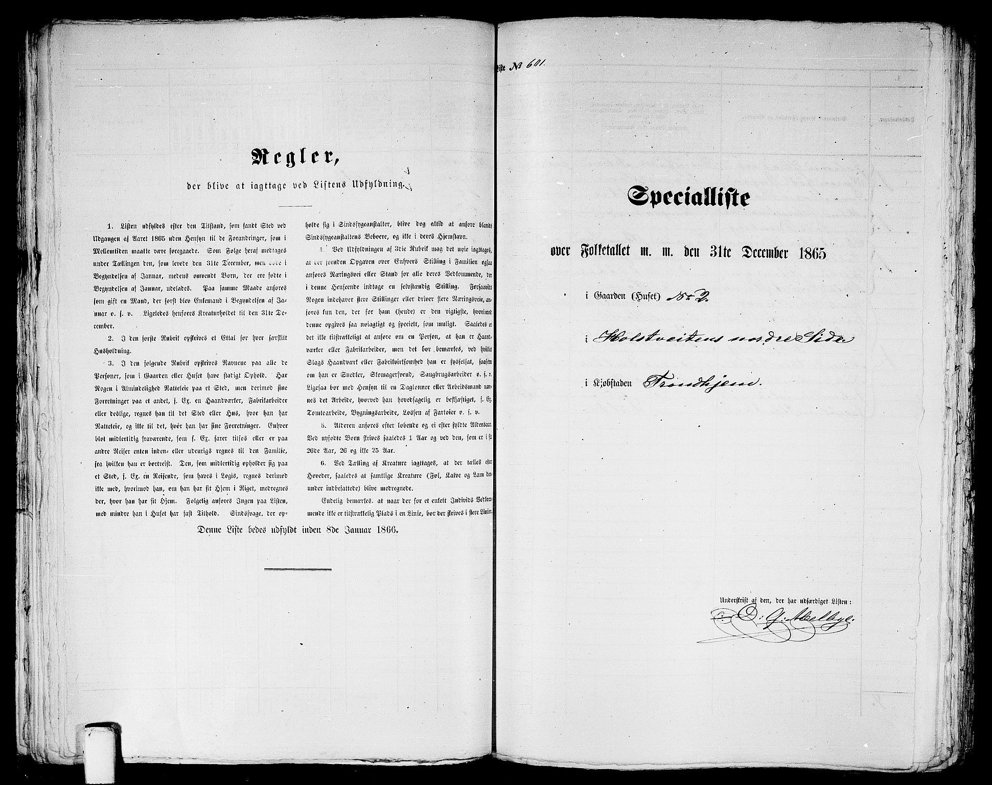 RA, 1865 census for Trondheim, 1865, p. 1250