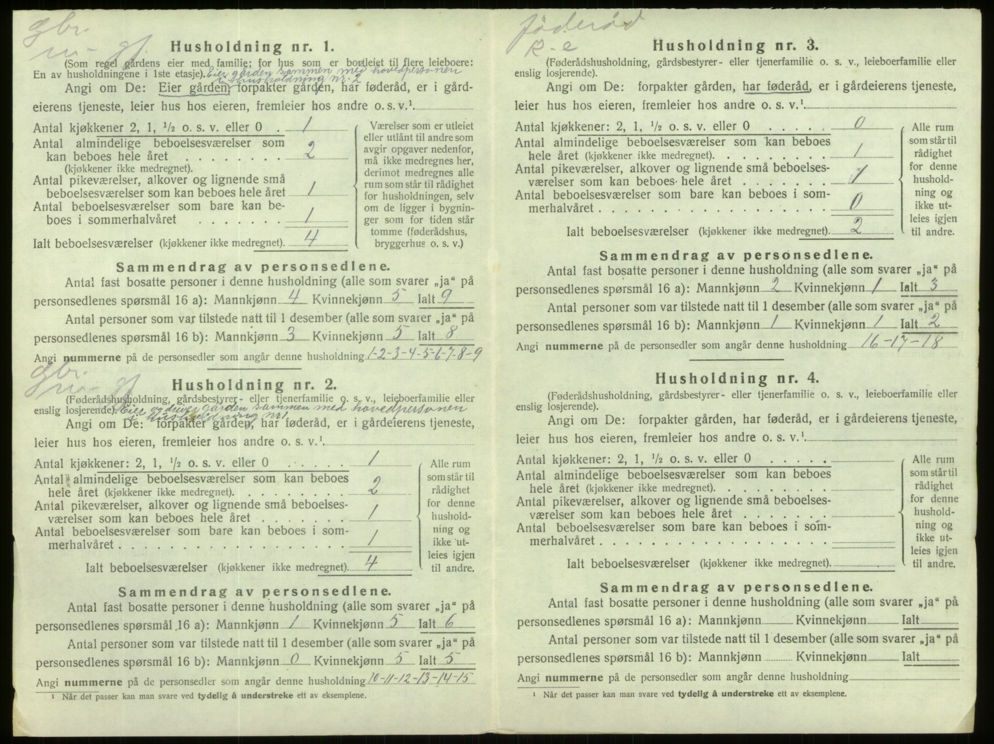 SAB, 1920 census for Davik, 1920, p. 704