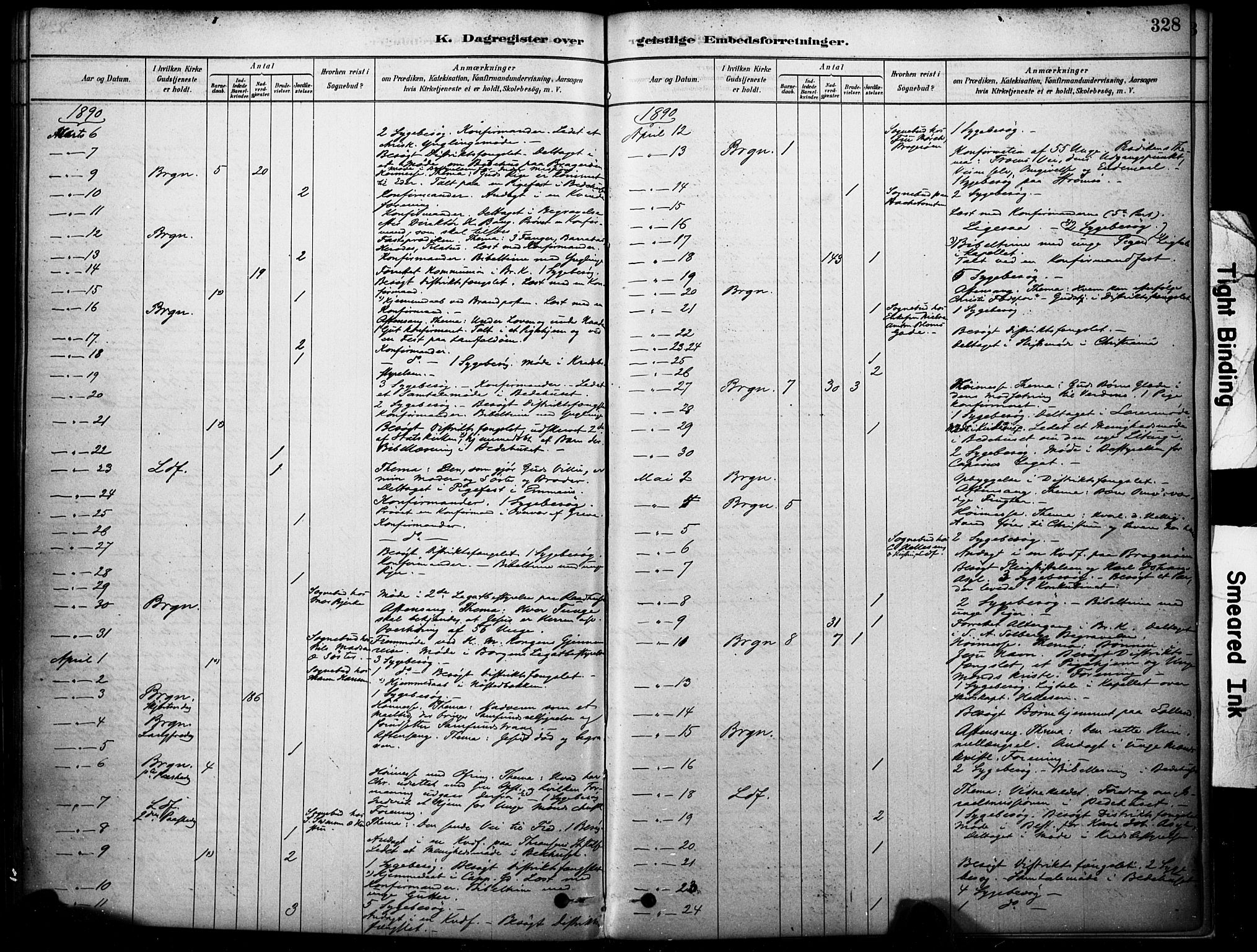 Bragernes kirkebøker, AV/SAKO-A-6/F/Fc/L0005: Parish register (official) no. III 5, 1878-1890, p. 328