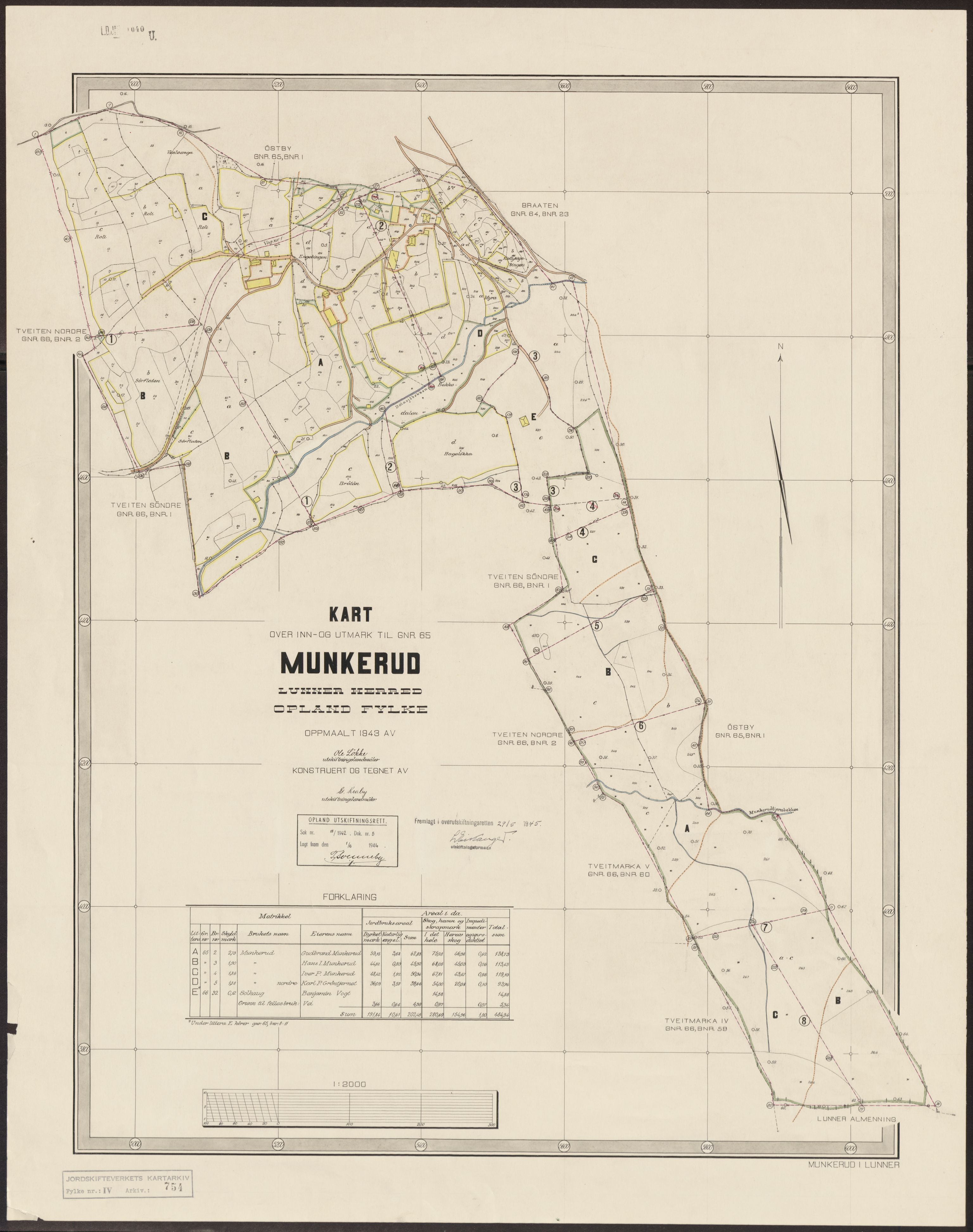 Jordskifteverkets kartarkiv, AV/RA-S-3929/T, 1859-1988, p. 966