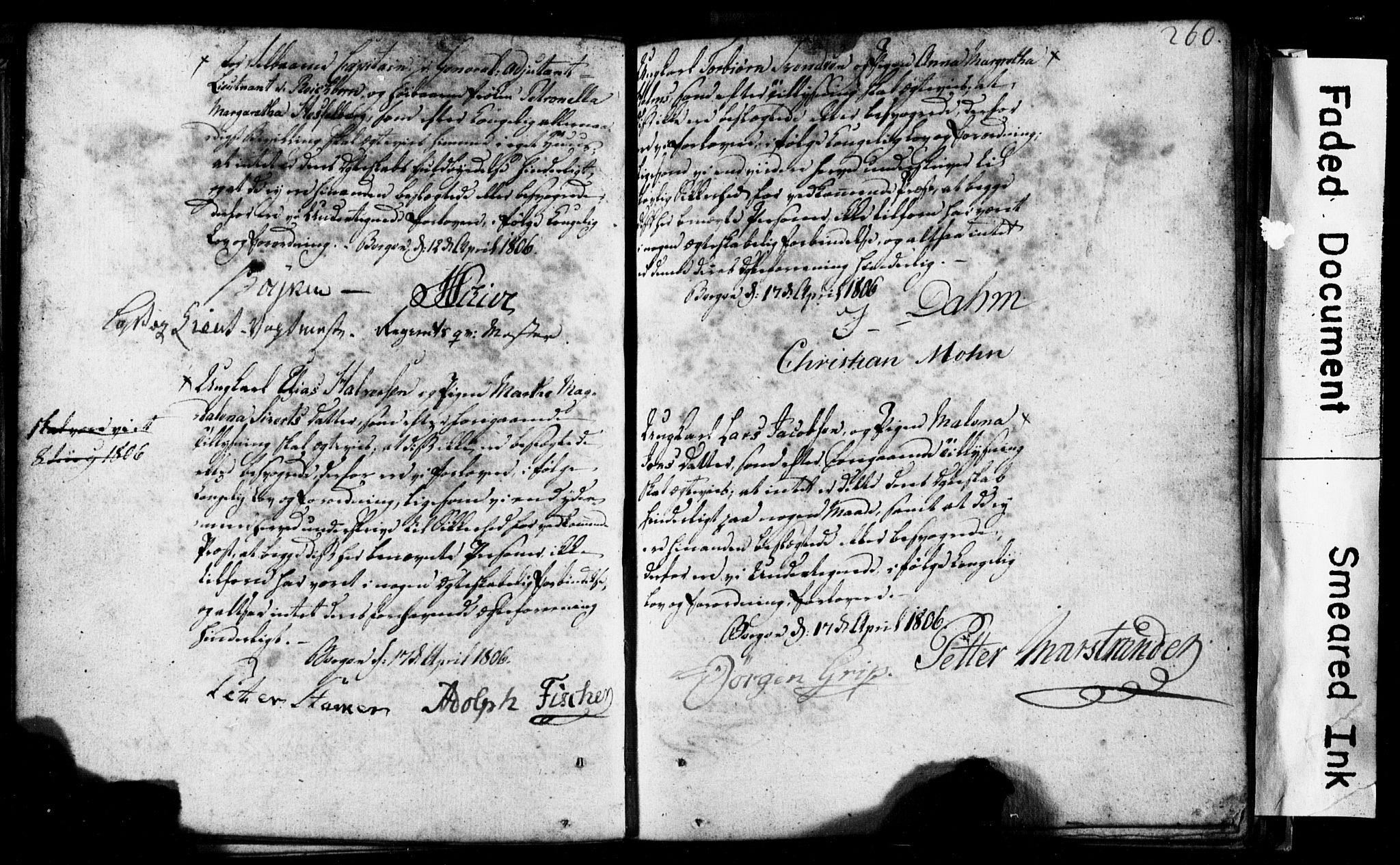 Korskirken sokneprestembete, AV/SAB-A-76101: Best man's statements no. II.5.1, 1776-1816, p. 260