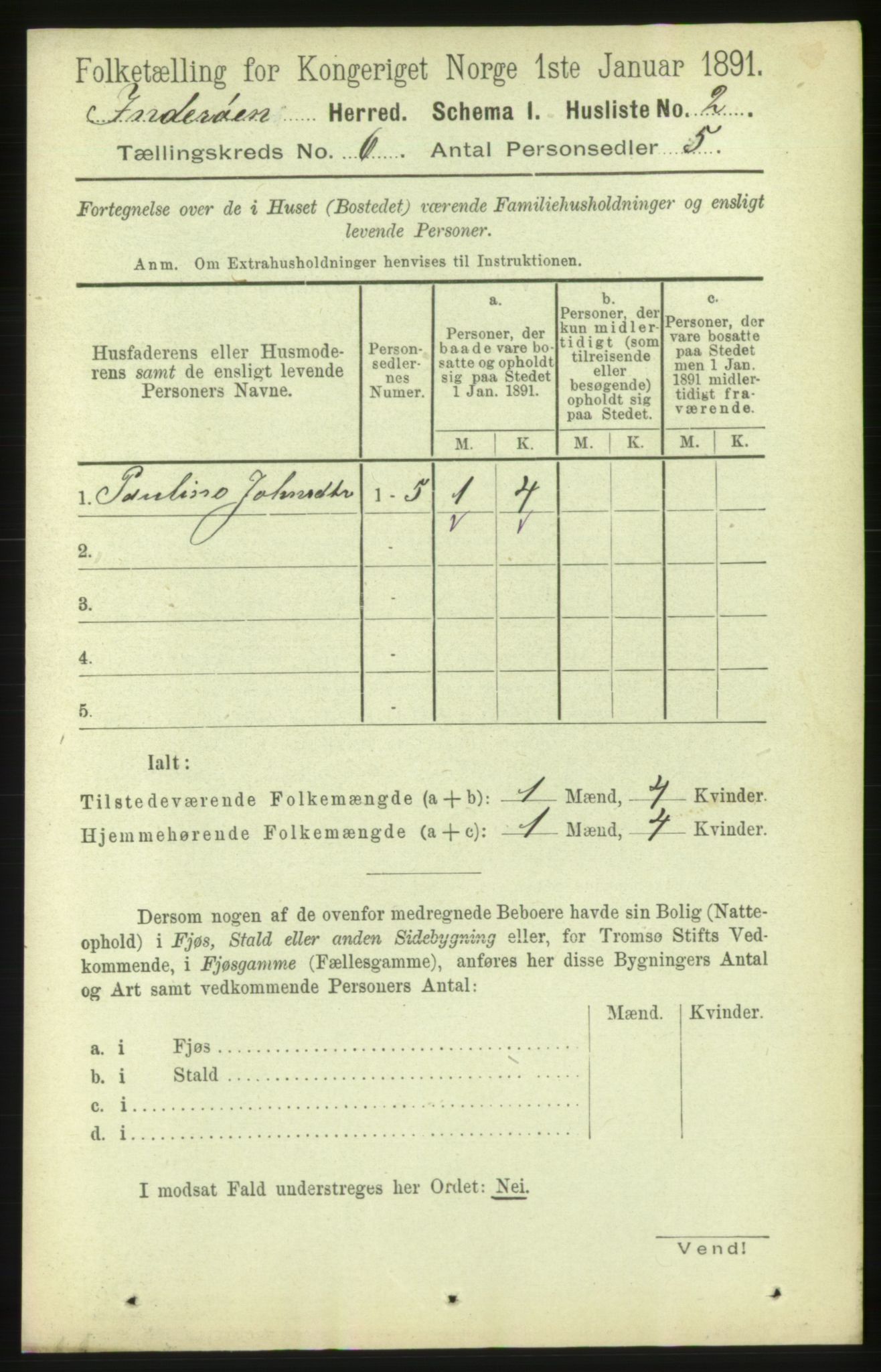 RA, 1891 census for 1729 Inderøy, 1891, p. 3297