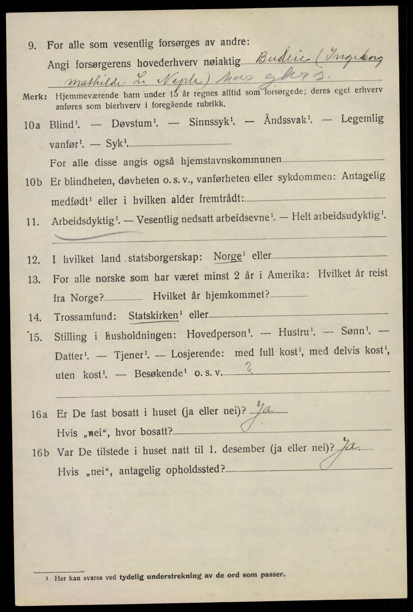 SAO, 1920 census for Eidsberg, 1920, p. 4196