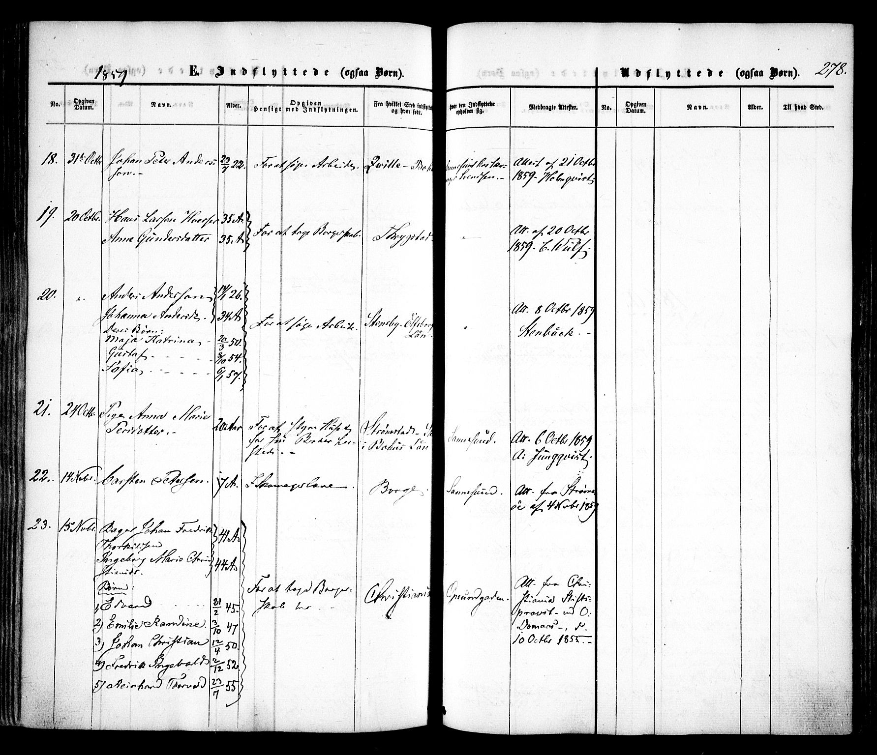 Sarpsborg prestekontor Kirkebøker, AV/SAO-A-2006/F/Fa/L0001: Parish register (official) no. 1, 1859-1868, p. 278