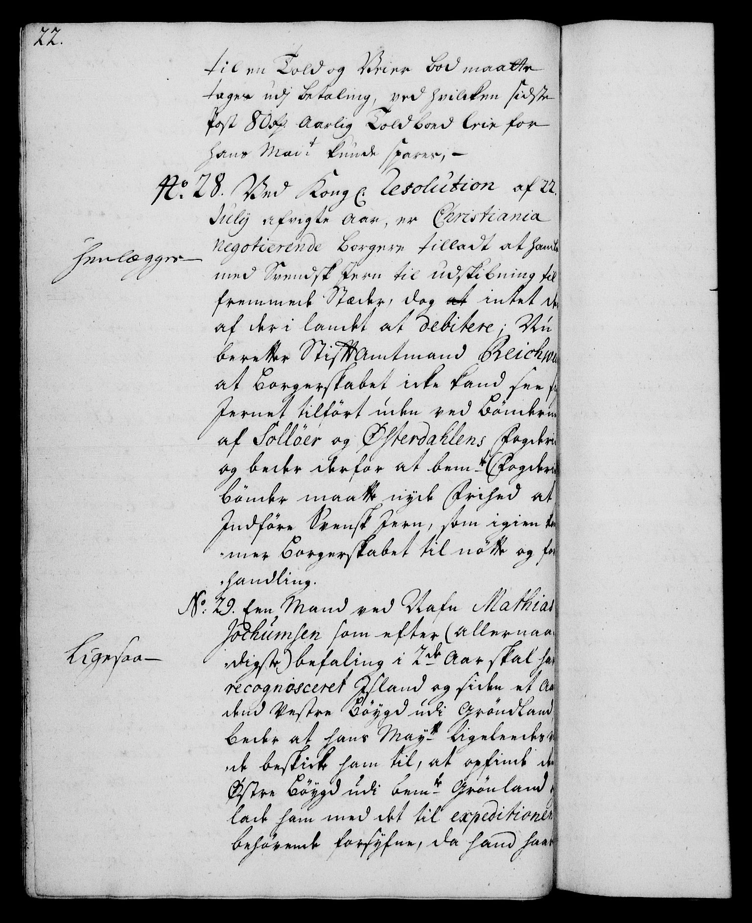 Rentekammeret, Kammerkanselliet, AV/RA-EA-3111/G/Gh/Gha/L0016: Norsk ekstraktmemorialprotokoll (merket RK 53.61), 1734-1735, p. 22
