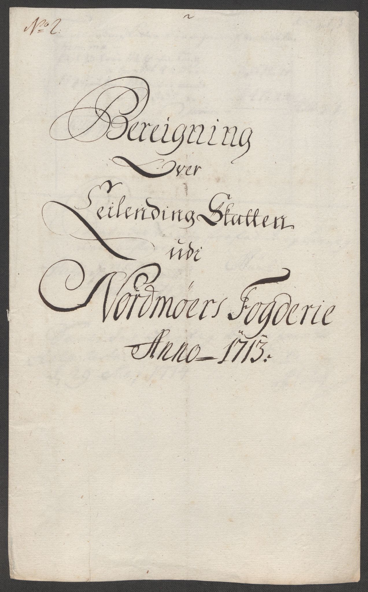 Rentekammeret inntil 1814, Reviderte regnskaper, Fogderegnskap, RA/EA-4092/R56/L3747: Fogderegnskap Nordmøre, 1713, p. 78