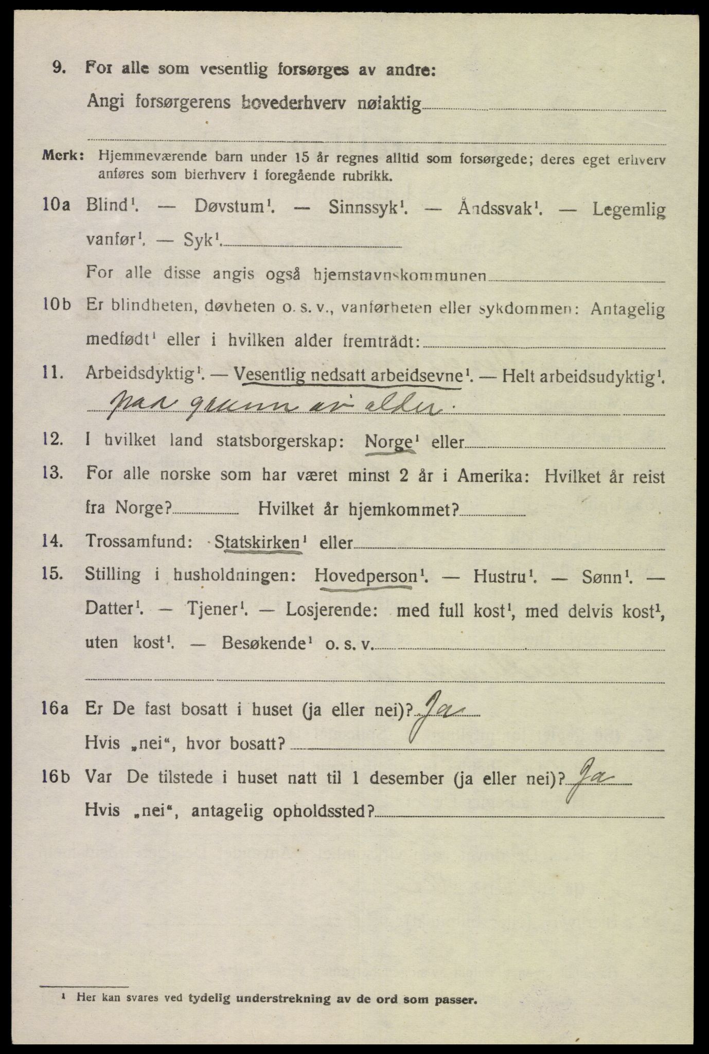 SAK, 1920 census for Eiken, 1920, p. 1668