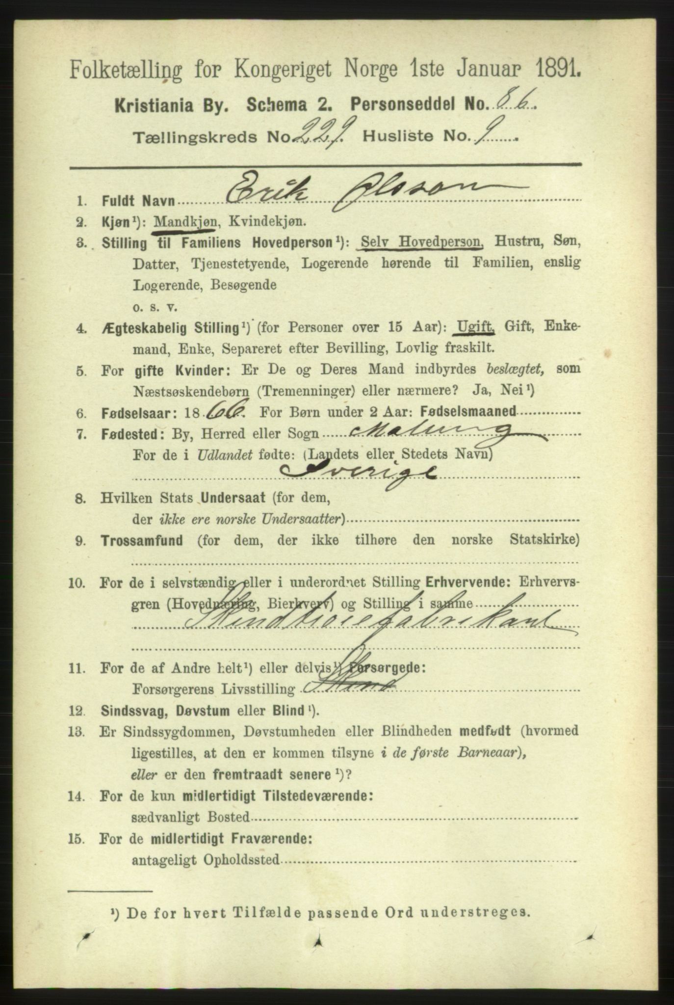 RA, 1891 census for 0301 Kristiania, 1891, p. 140757