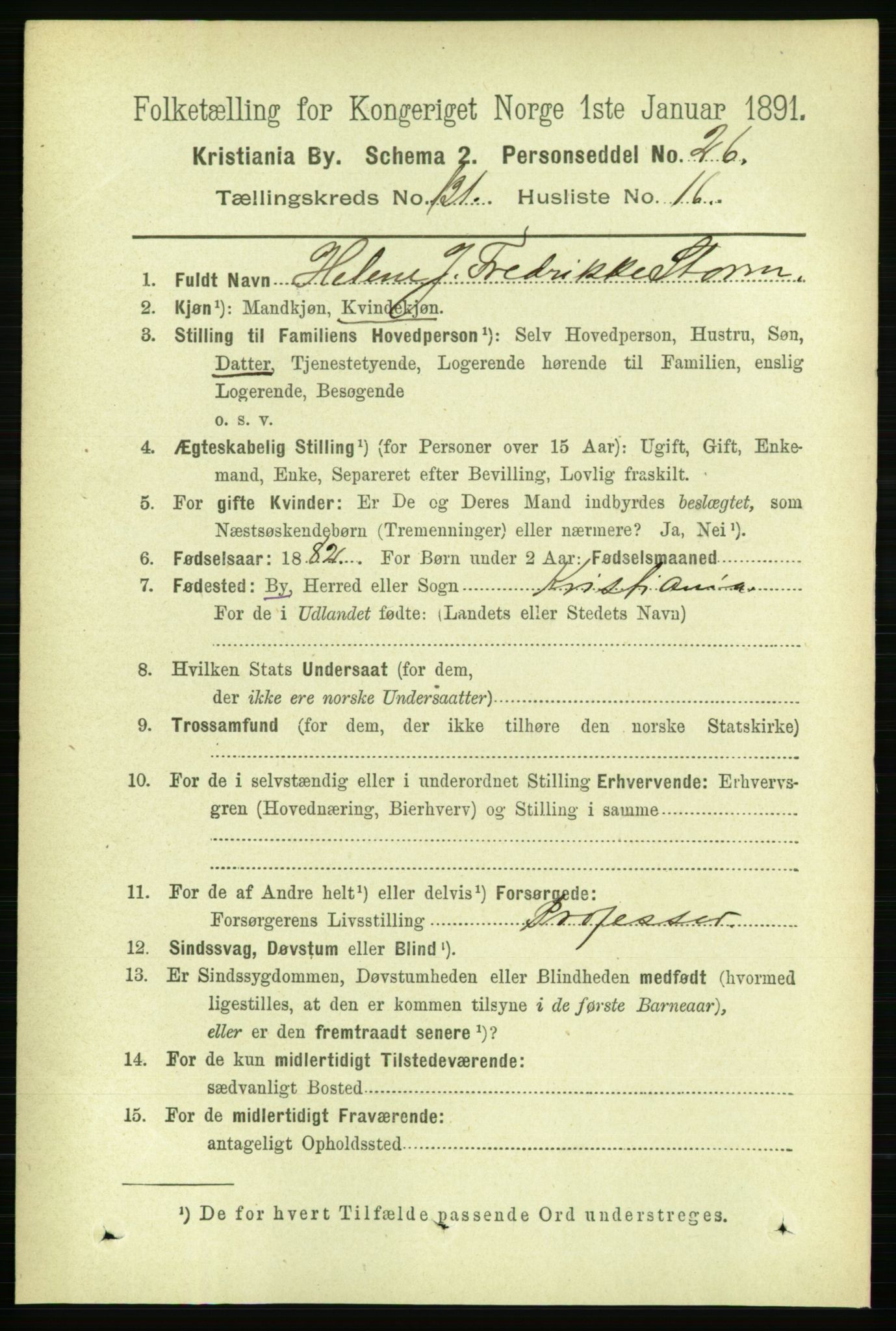 RA, 1891 census for 0301 Kristiania, 1891, p. 71166