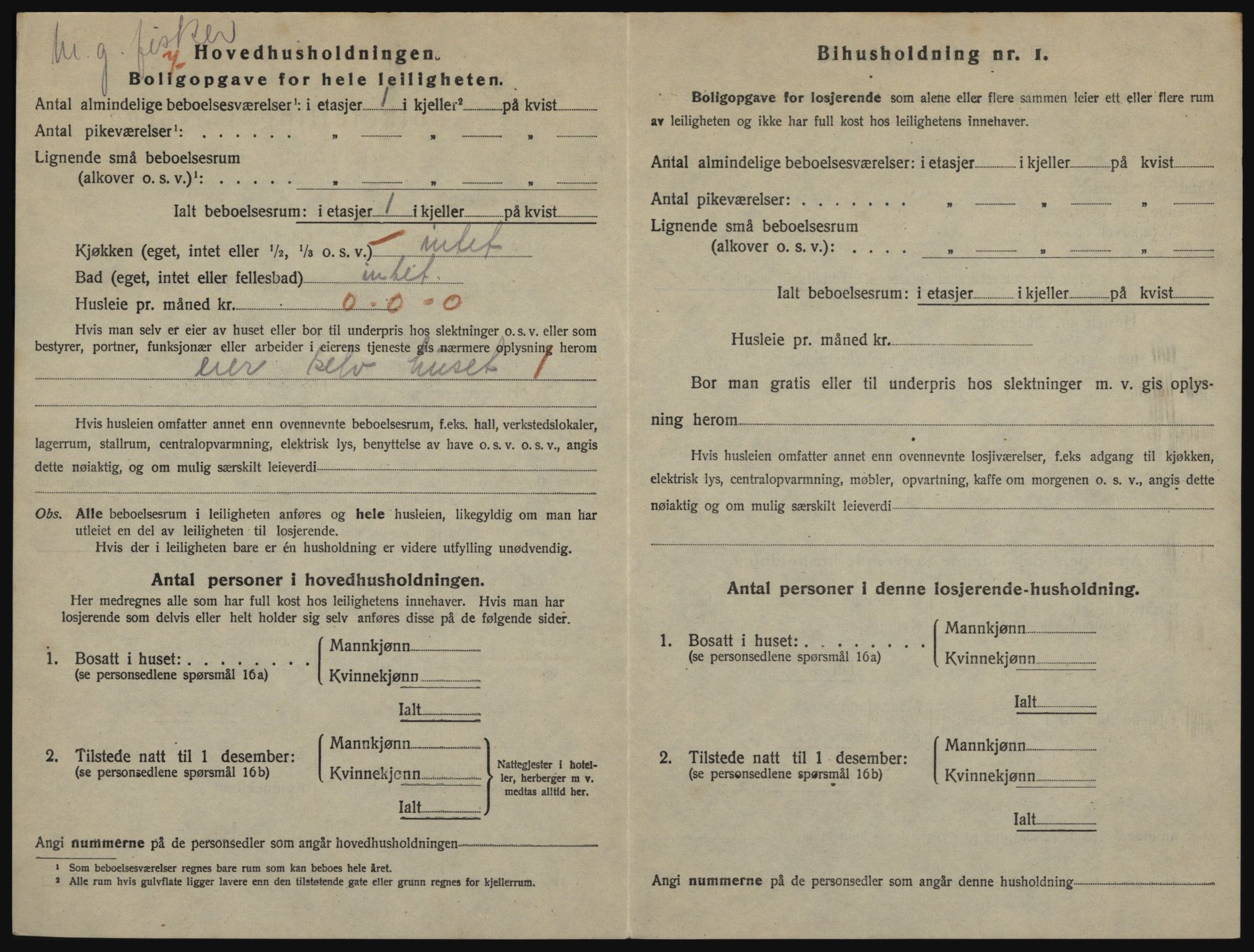 SATØ, 1920 census for Hammerfest, 1920, p. 1939