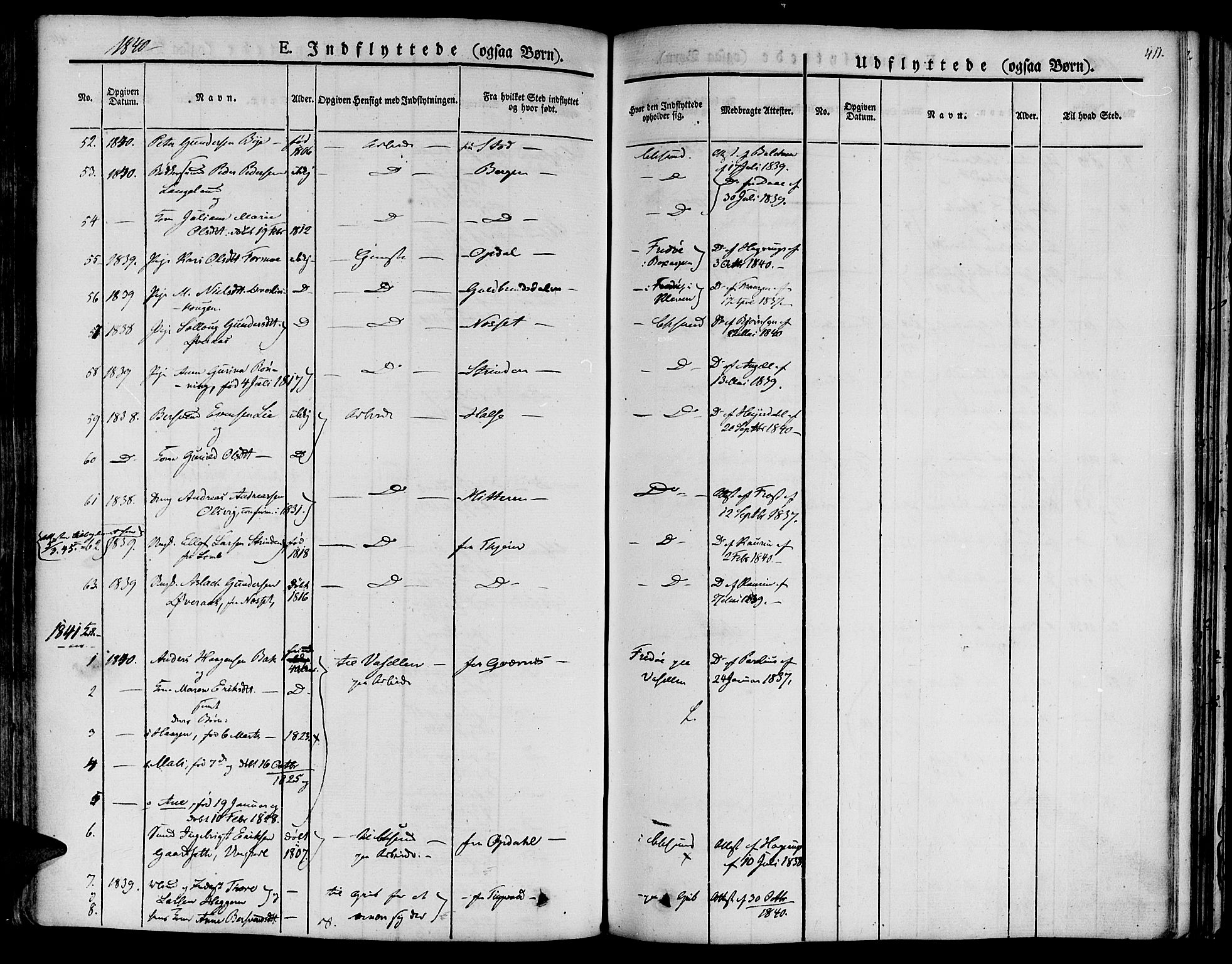 Ministerialprotokoller, klokkerbøker og fødselsregistre - Møre og Romsdal, SAT/A-1454/572/L0843: Parish register (official) no. 572A06, 1832-1842, p. 411