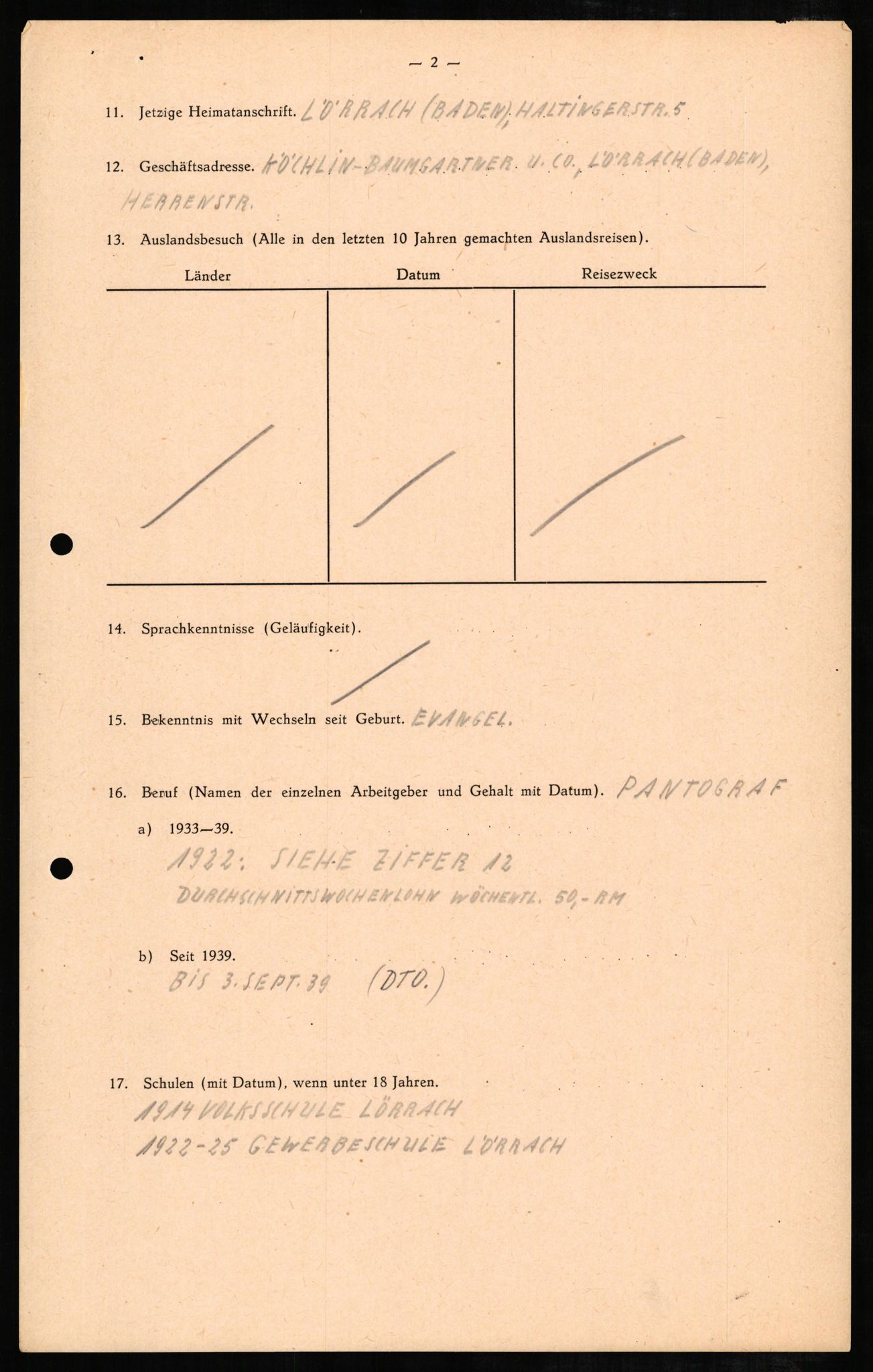 Forsvaret, Forsvarets overkommando II, AV/RA-RAFA-3915/D/Db/L0006: CI Questionaires. Tyske okkupasjonsstyrker i Norge. Tyskere., 1945-1946, p. 290