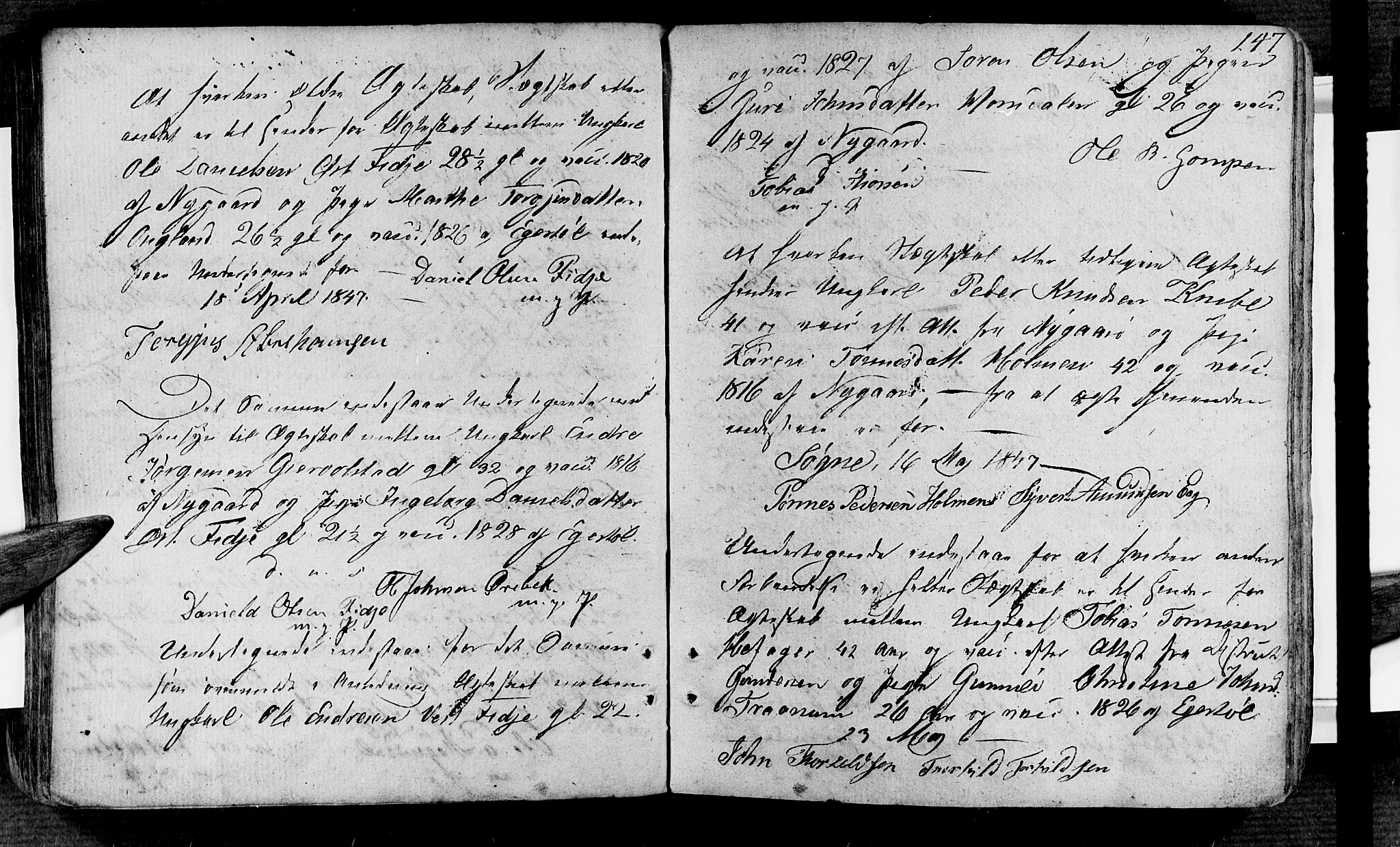 Søgne sokneprestkontor, AV/SAK-1111-0037/F/Fa/Fab/L0007: Parish register (official) no. A 7, 1791-1851, p. 147