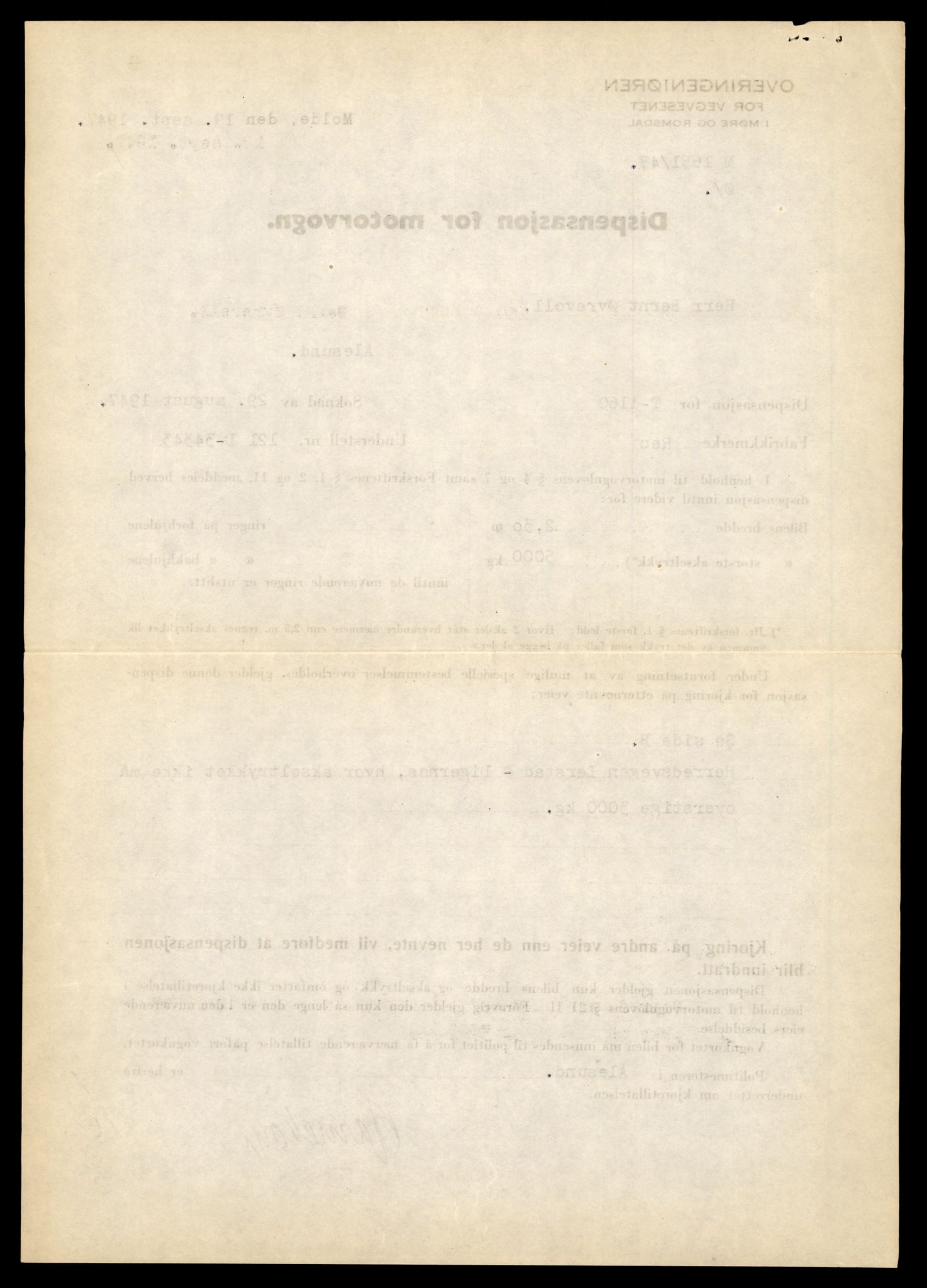 Møre og Romsdal vegkontor - Ålesund trafikkstasjon, AV/SAT-A-4099/F/Fe/L0010: Registreringskort for kjøretøy T 1050 - T 1169, 1927-1998, p. 2960