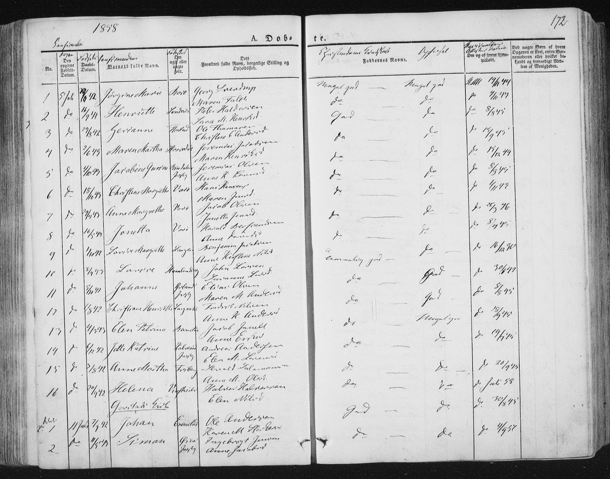 Ministerialprotokoller, klokkerbøker og fødselsregistre - Nord-Trøndelag, AV/SAT-A-1458/784/L0669: Parish register (official) no. 784A04, 1829-1859, p. 172