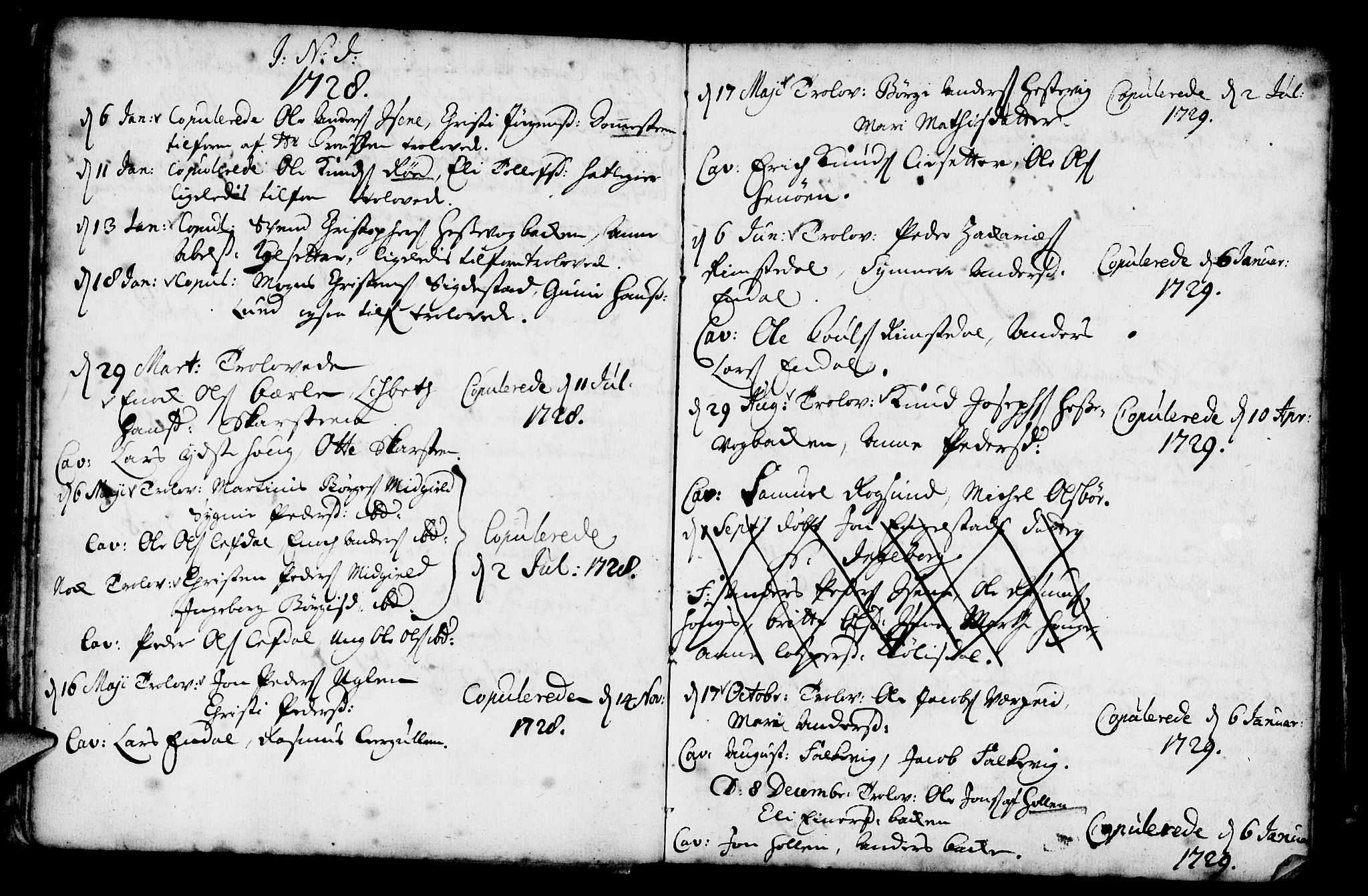 Davik sokneprestembete, SAB/A-79701/H/Haa/Haaa/L0001: Parish register (official) no. A 1, 1710-1742, p. 25