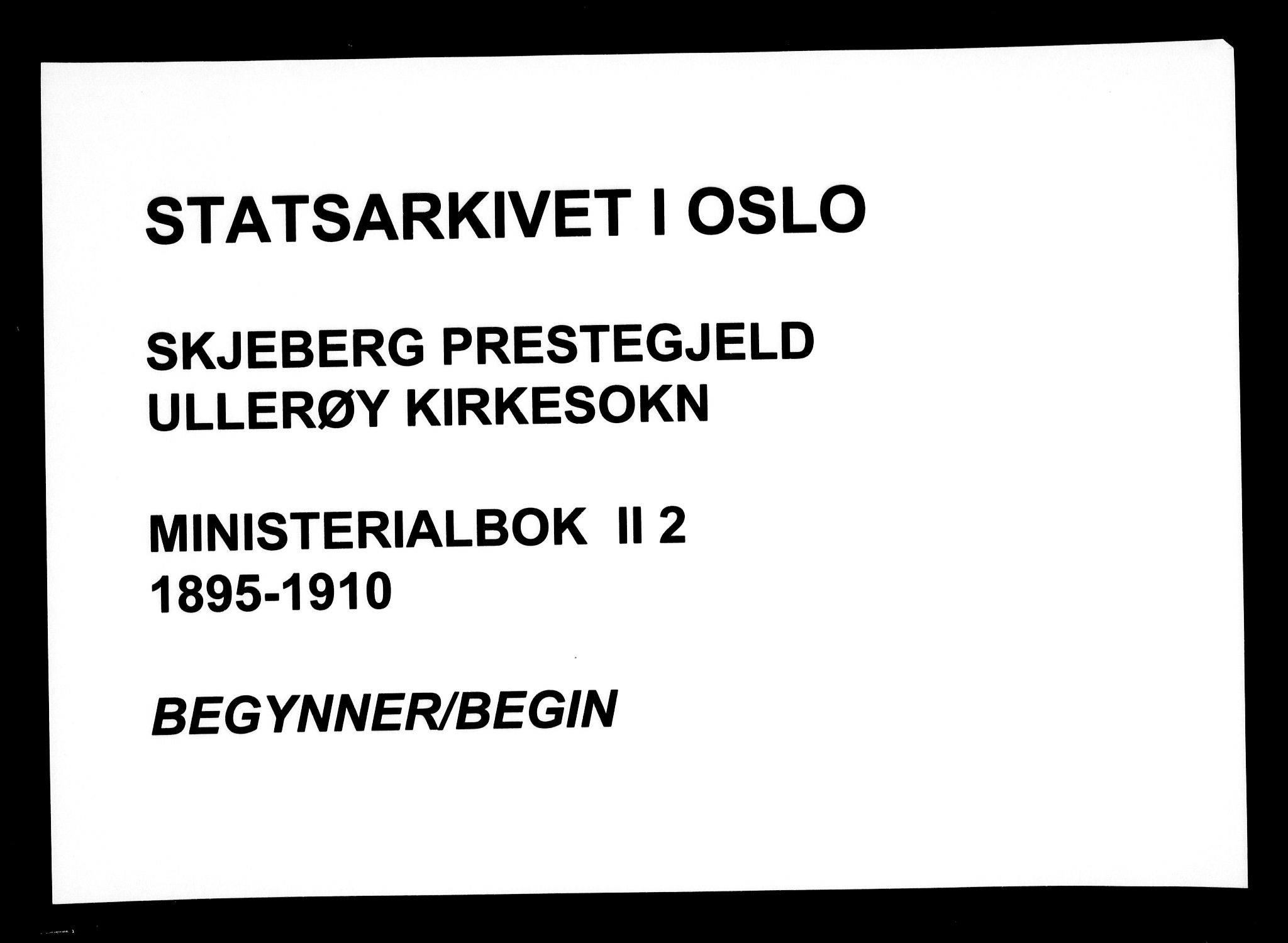Skjeberg prestekontor Kirkebøker, SAO/A-10923/F/Fb/L0002: Parish register (official) no. II 2, 1895-1910