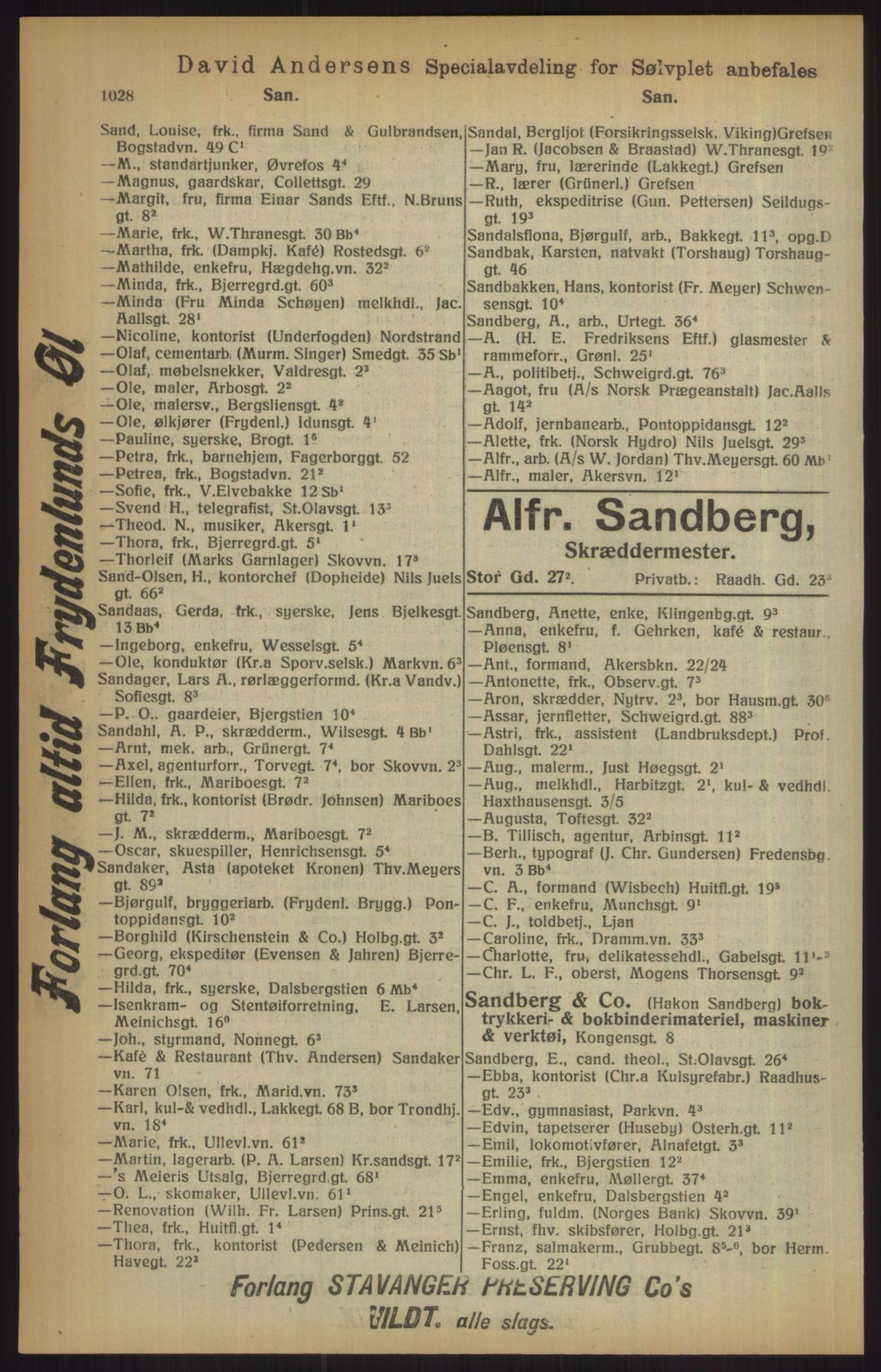 Kristiania/Oslo adressebok, PUBL/-, 1915, p. 1028