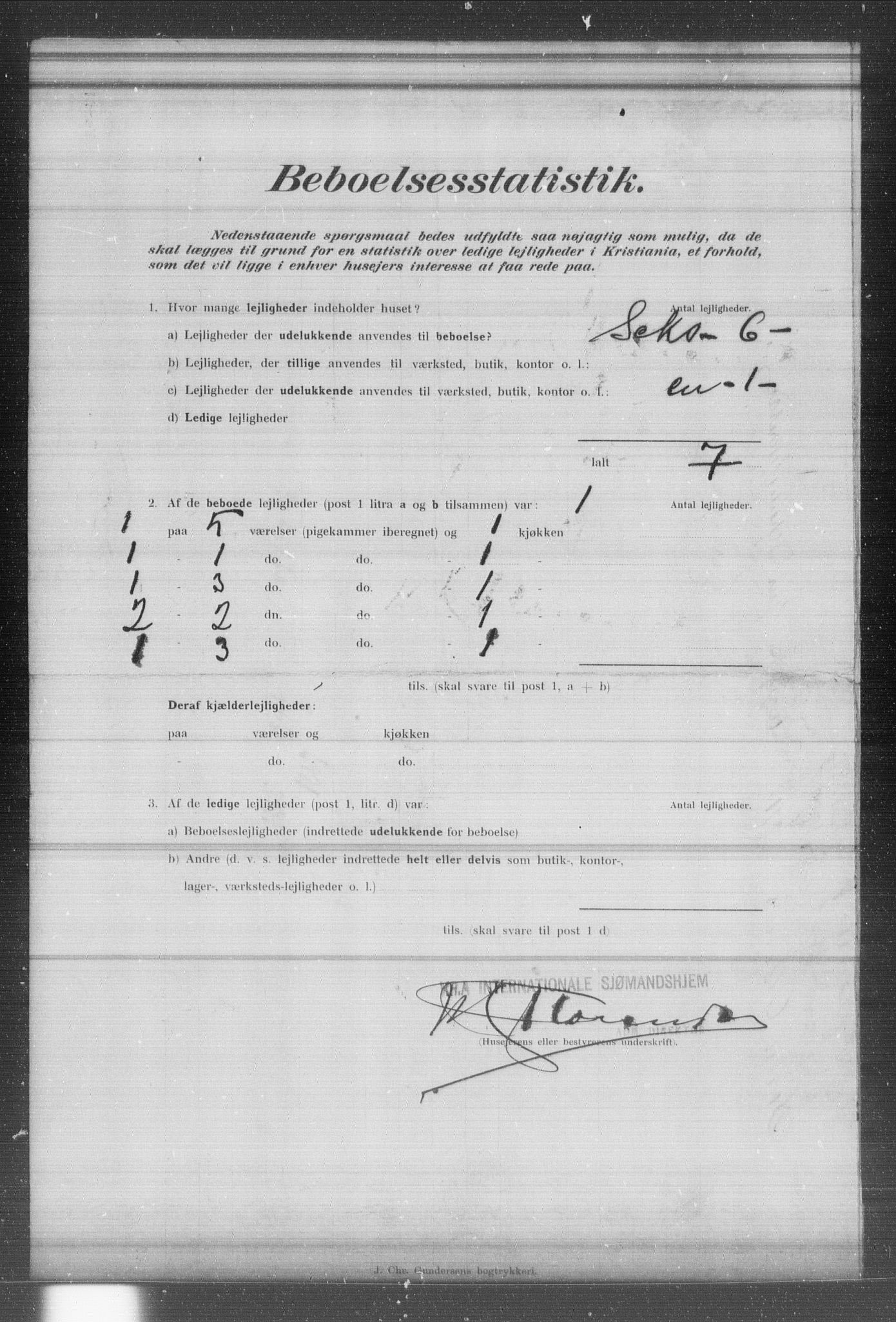 OBA, Municipal Census 1902 for Kristiania, 1902, p. 13196